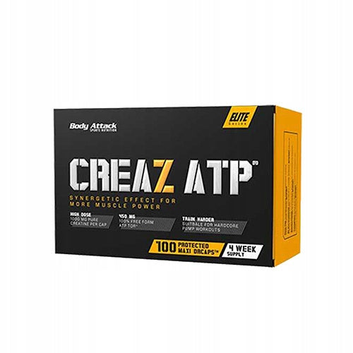 Creatine Monohydrate BODY ATTACK CREAZ ATP 100 Kaps Strength Mass Energy Packaging status original