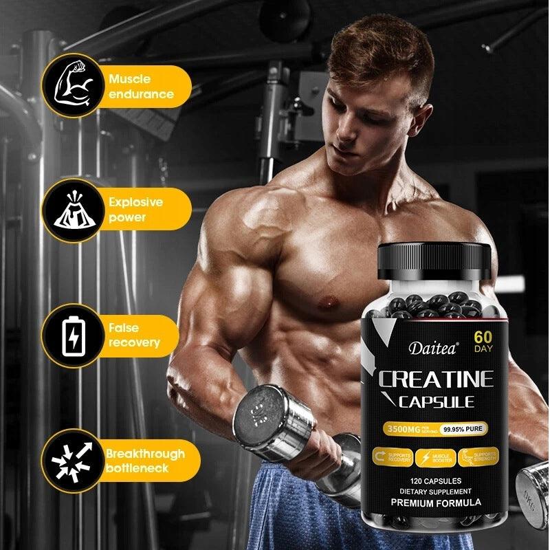 Creatine Monohydrate - Energy & Stamina, Muscle Health, Testosterone Booster Expiration date at least 1 year from the date of purchase