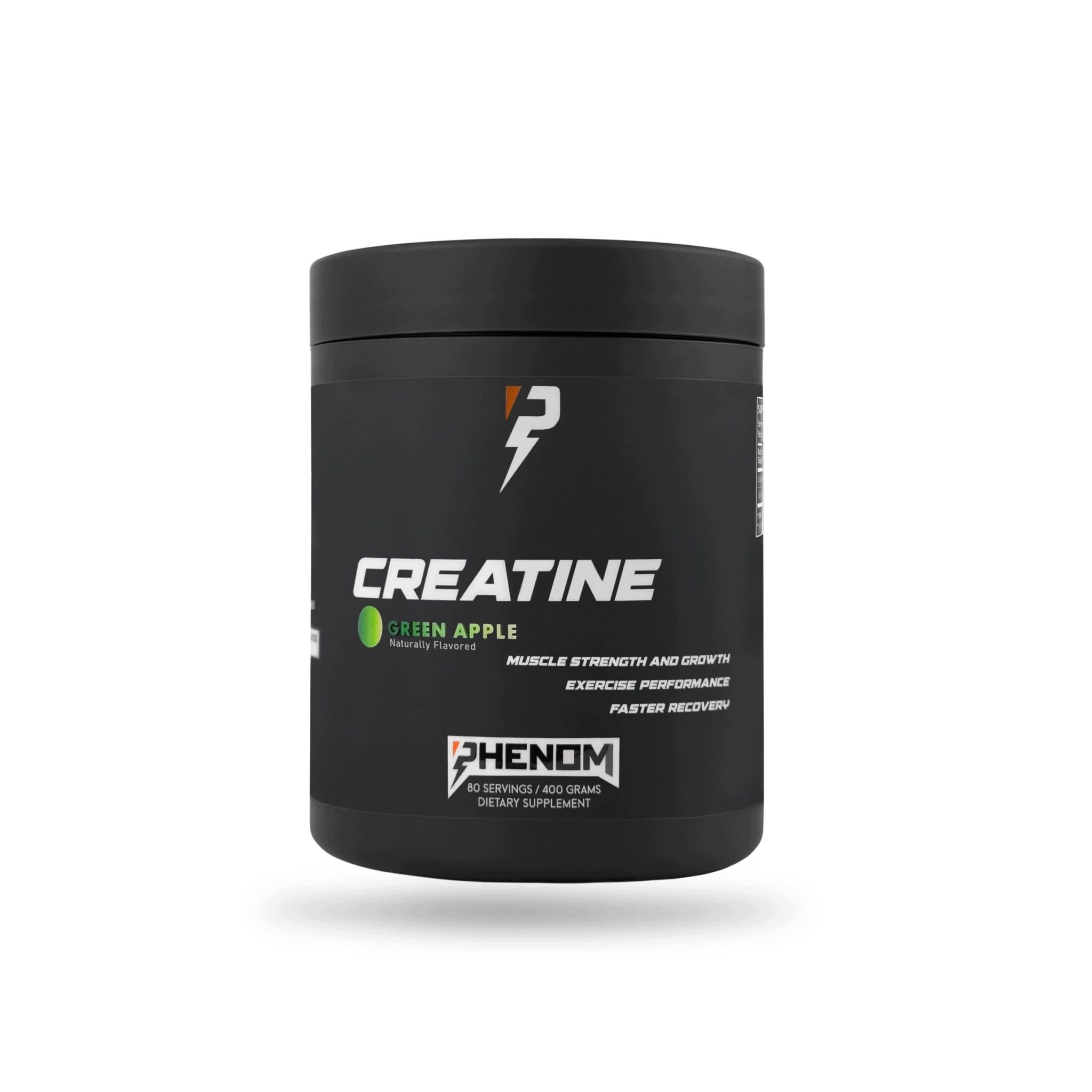 Creatine Monohydrate Phenom Creatine Monohydrate 400g Green Apple