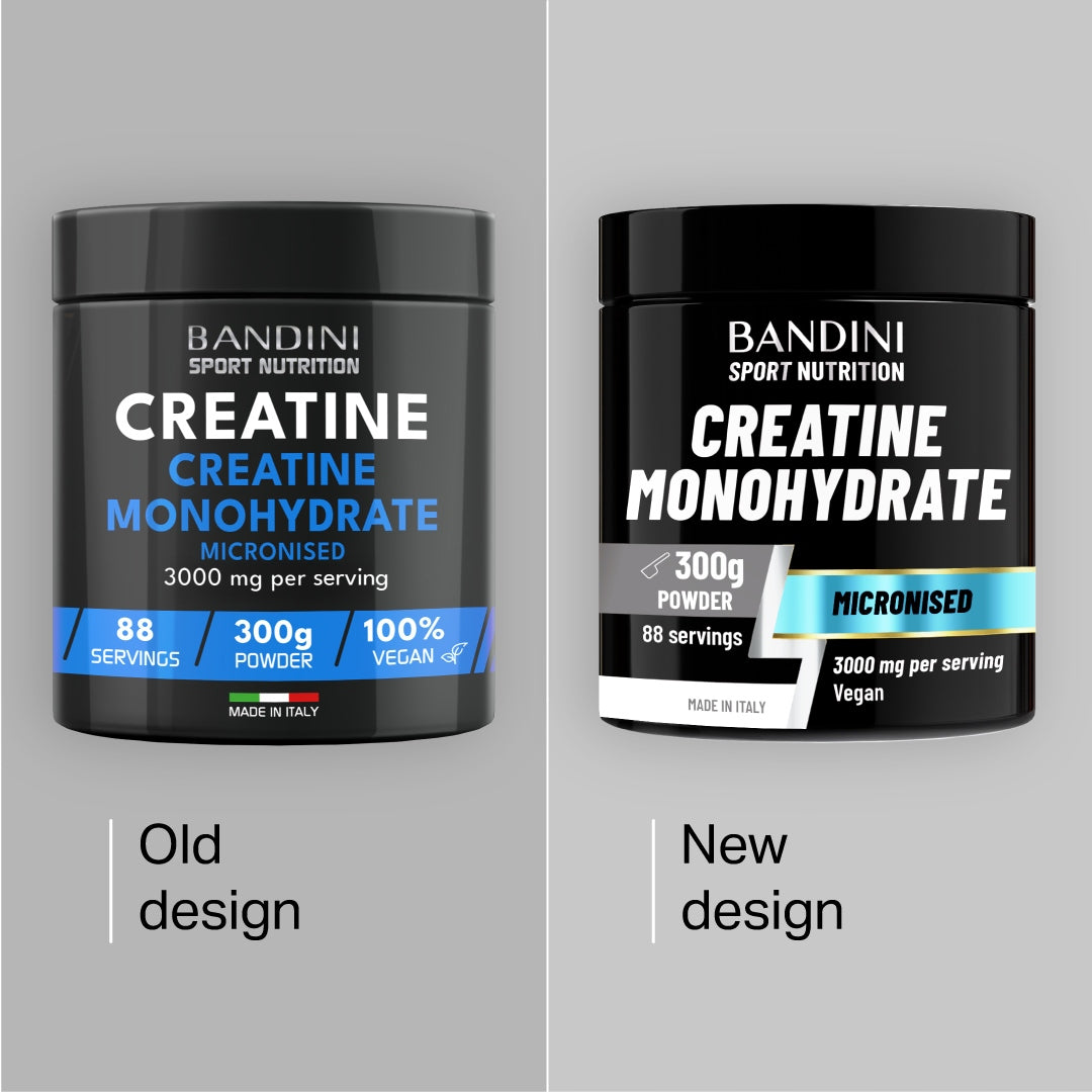 Creatine Monohydrate Powder BANDINI 300 g | Creatin Micronised 100% vegan Expiration date at least 1 year from the date of purchase