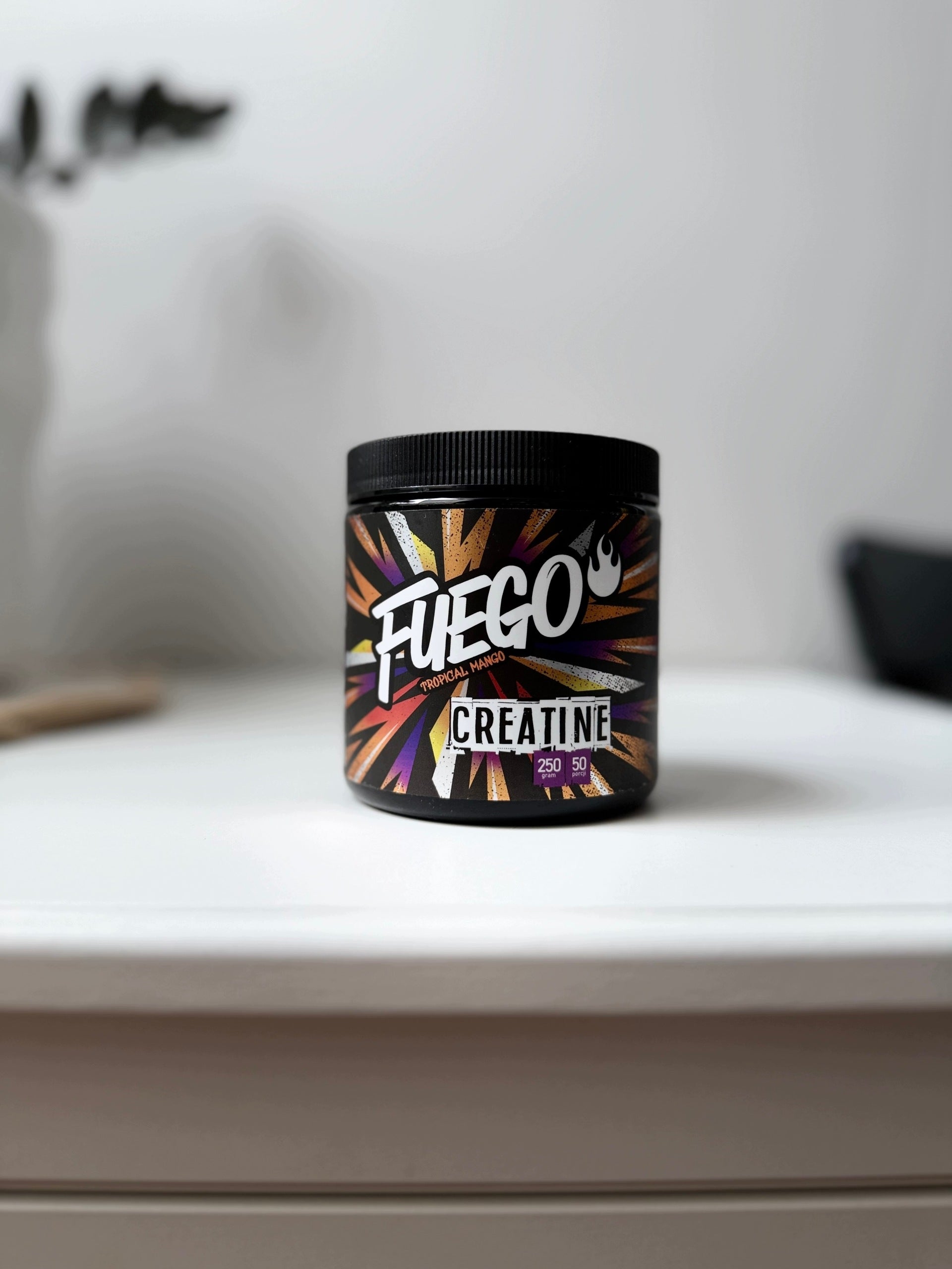 Creatine Monohydrate Powder Fuego Tropical Mango 250g Expiration date at least 1 year from the date of purchase
