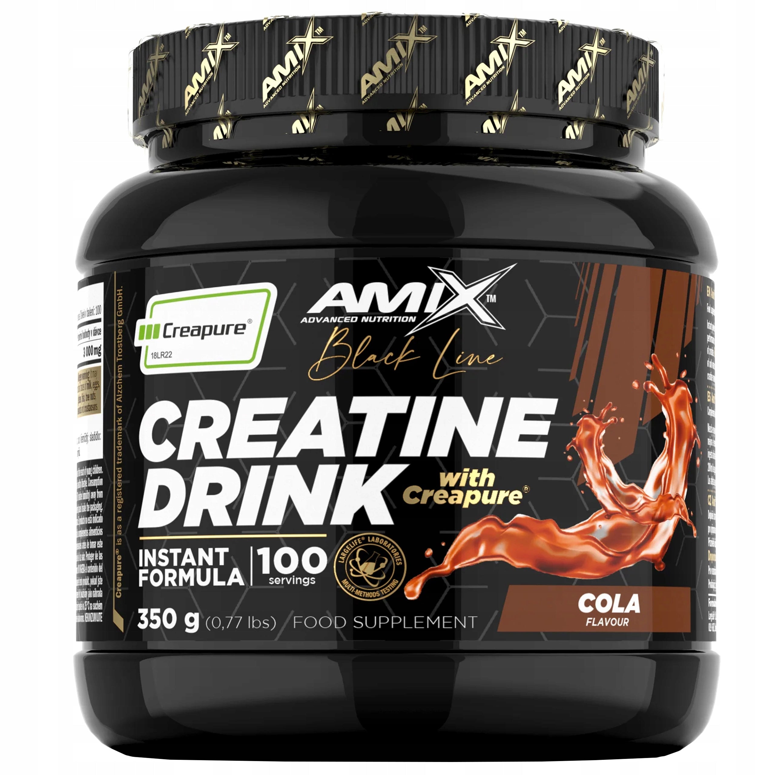 Creatine Monohydrate The purest formula of Creapure flavor - Cola 100 servings