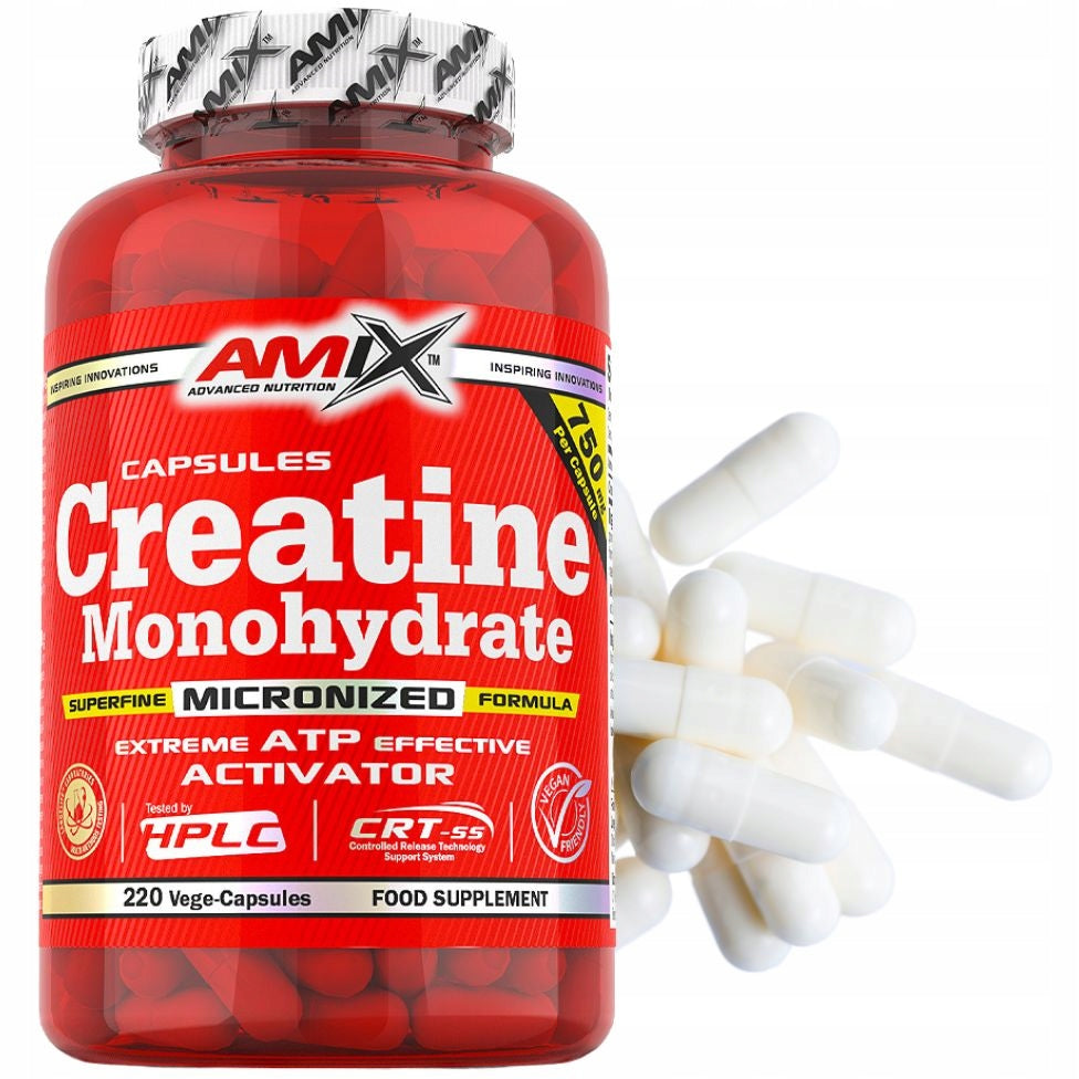 Creatine Monohydrate in Capsules Creatine Monohydrate Strong Amix 220