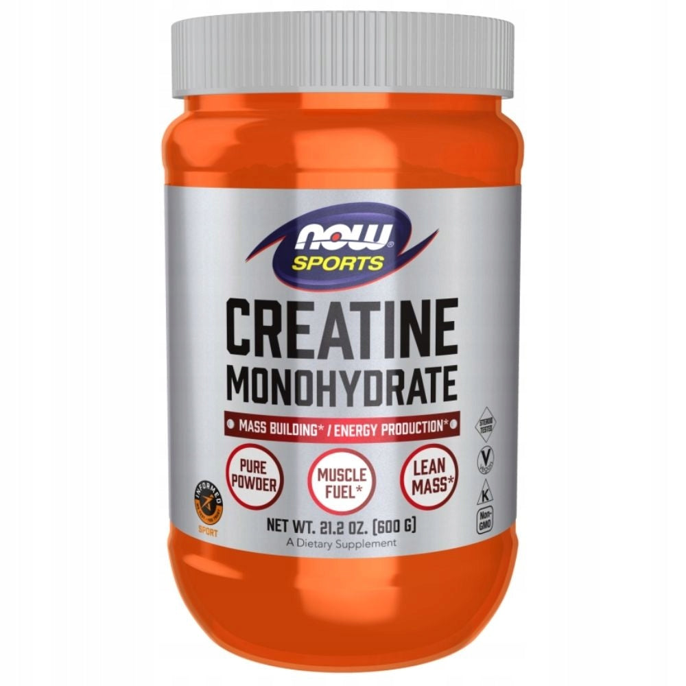 Creatine Powder Monohydrate Now Foods Performance Strength Pump 600 g