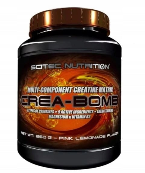 Creatine SCITEC CREABOMB powder 660 g pink lemonade