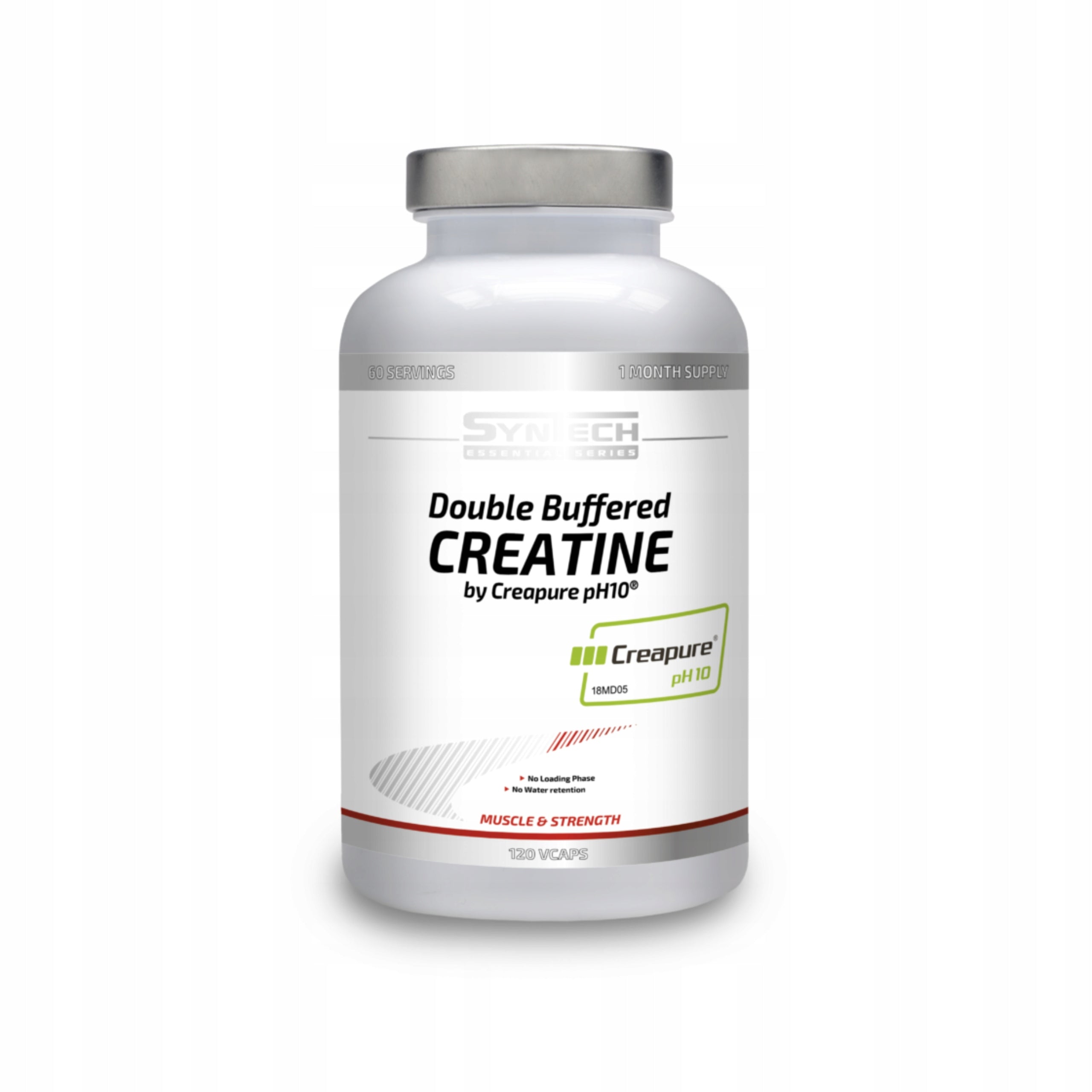 Creatine Syntech Nutrition Double Buffered Crea-Trona 120 capsules supplement Brand Syntech