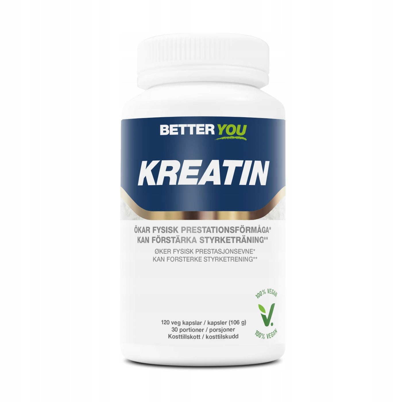 Creatine capsules micronized creatine monohydrate 120 kaps BETTER YOU