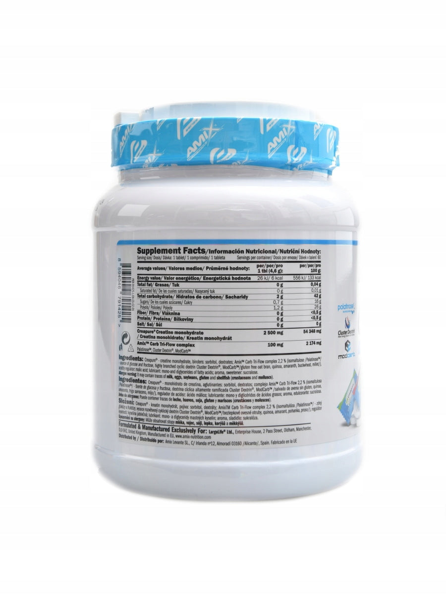 Creatine creapure 2500mg chewable tabs zero sugar 2 x 60 tablet Expiration date at least six months from the date of purchase