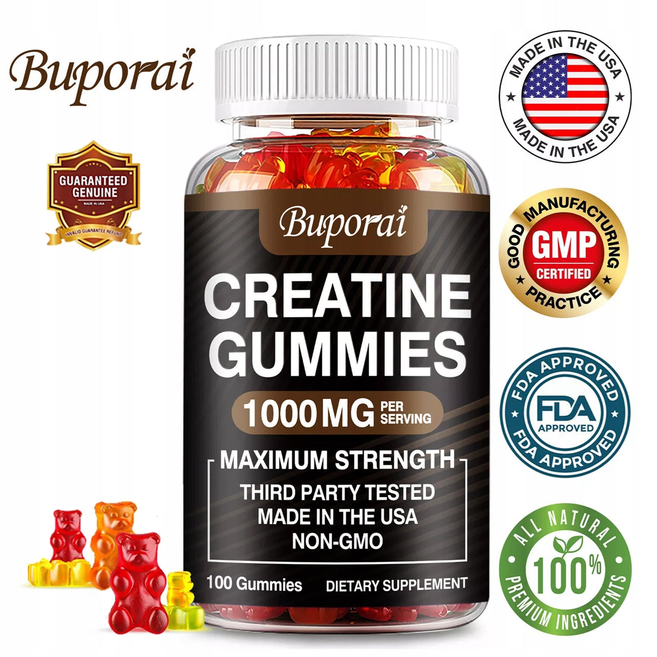 Creatine gummies - increase energy and muscle performance, for performance... EAN (GTIN) 074283235251