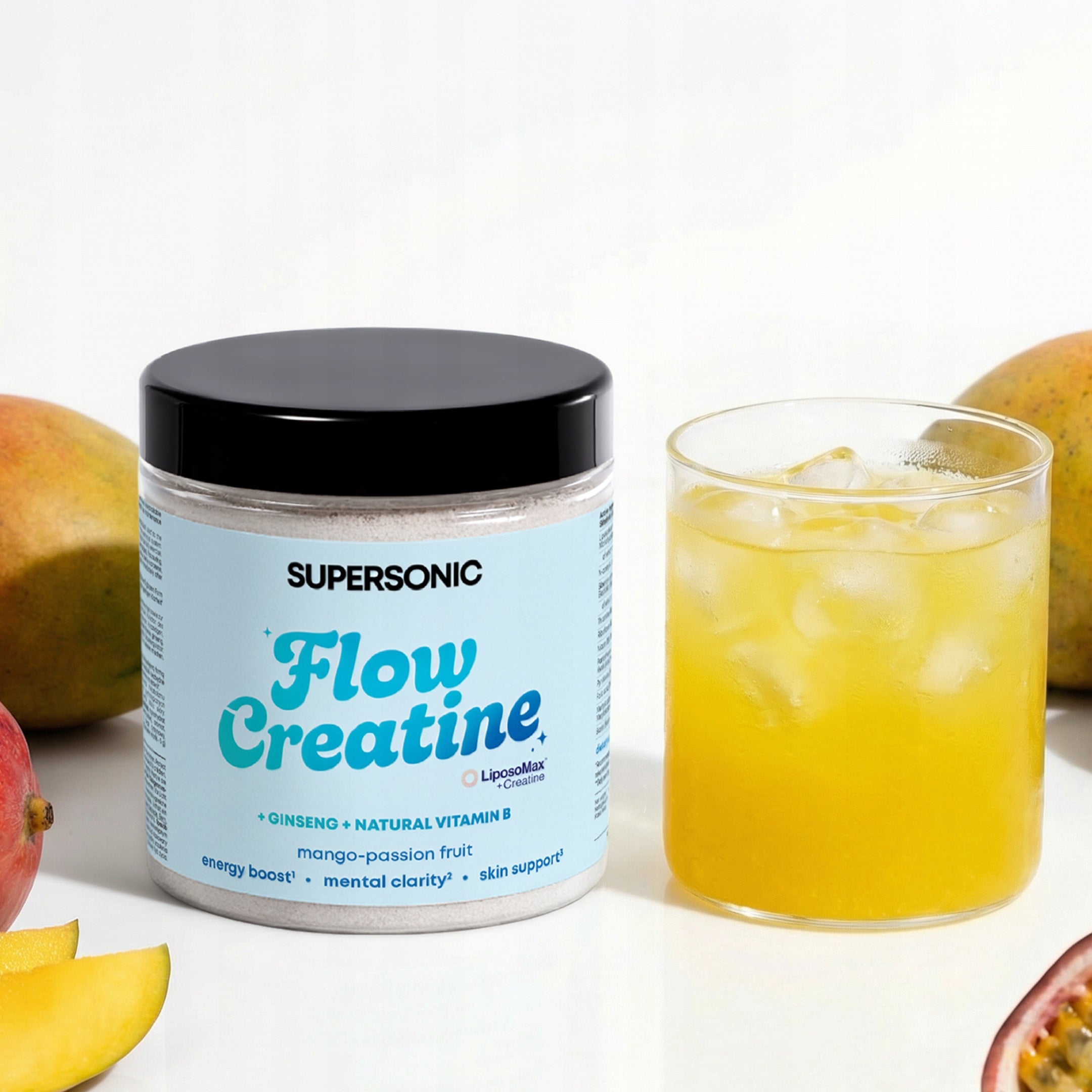 Creatine liposomal monohydrate SUPERSONIC FLOW CREATINE mango-passion fruit Expiration date at least six months from the date of purchase