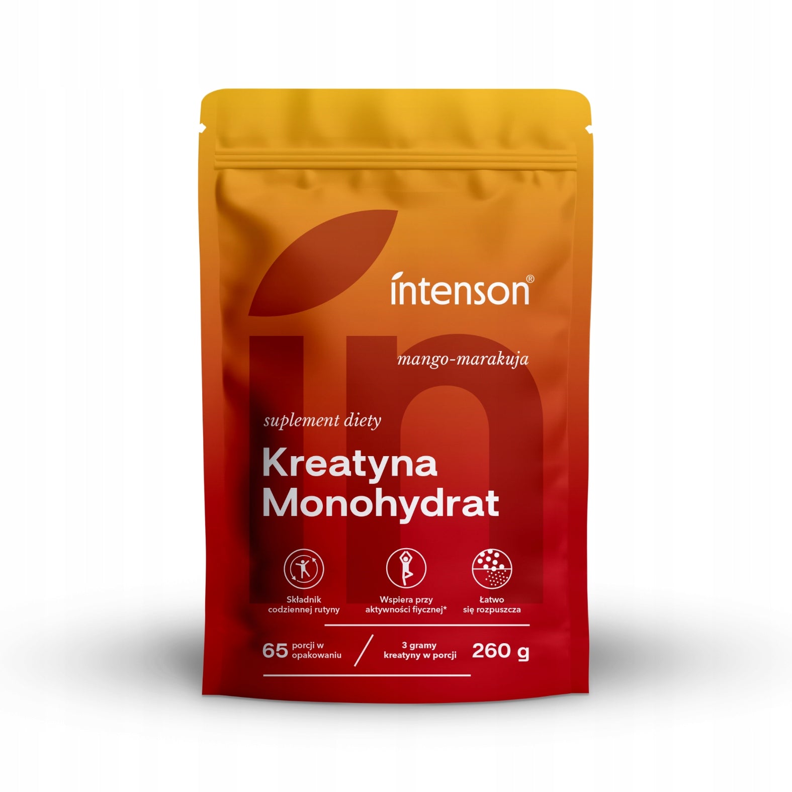 Creatine mango-passion fruit powder 260g + Multi Collagen sachet strawberry 11g Expiration date at least six months from the date of purchase