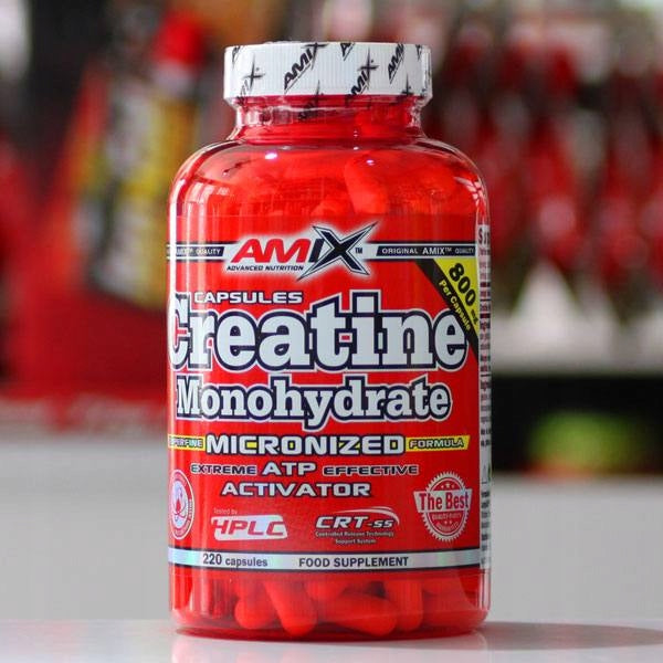 Creatine monohydrate AMIX 220 caps. CREATINE IN CAPSULES 55 servings Expiration date at least six months from the date of purchase