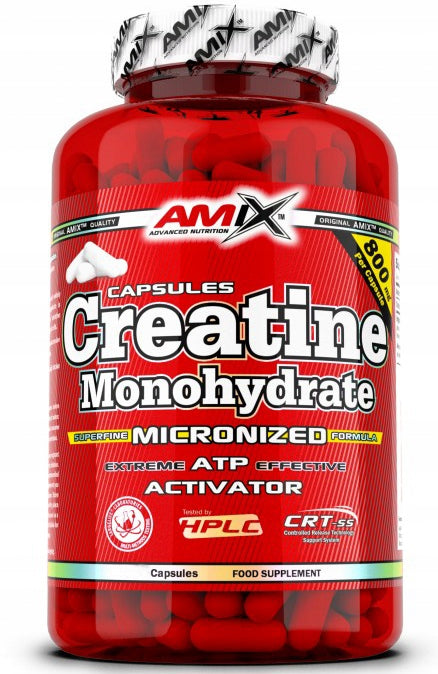 Creatine monohydrate AMIX 220 caps. CREATINE IN CAPSULES 55 servings Packaging status original