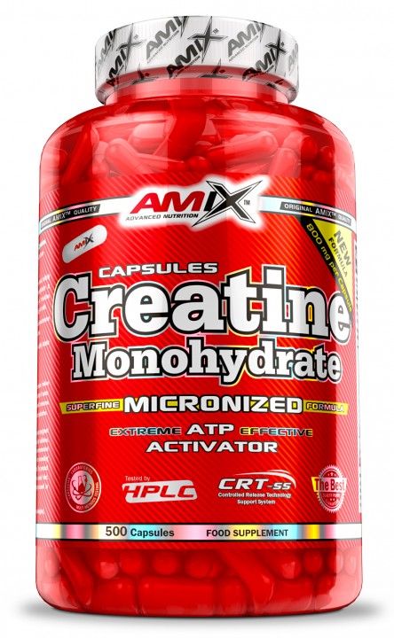 Creatine monohydrate AMIX 500 caps. CREATINE IN CAPSULES 125 servings