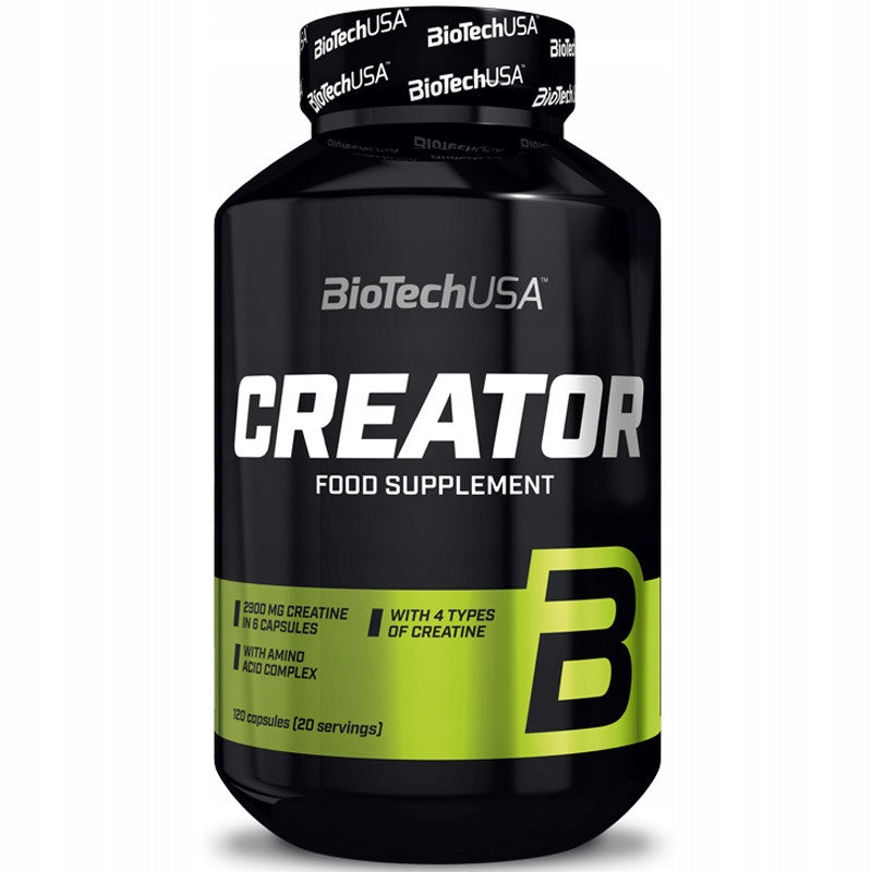 Creatine natural capsules BioTechUSA 120 g