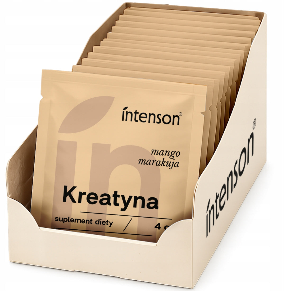 Creatine powder Intenson SACHETS 15X 4G WITHOUT SUGAR taste MANGO-PASSION FRUIT