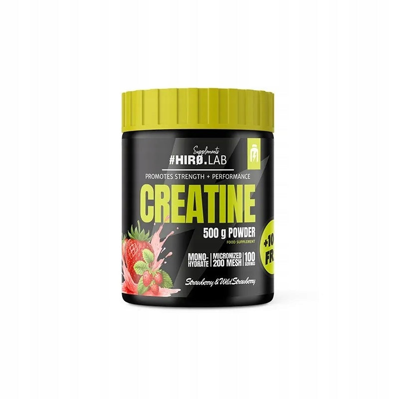 Creatine with strawberry and strawberry flavor 500g Hiro.Lab