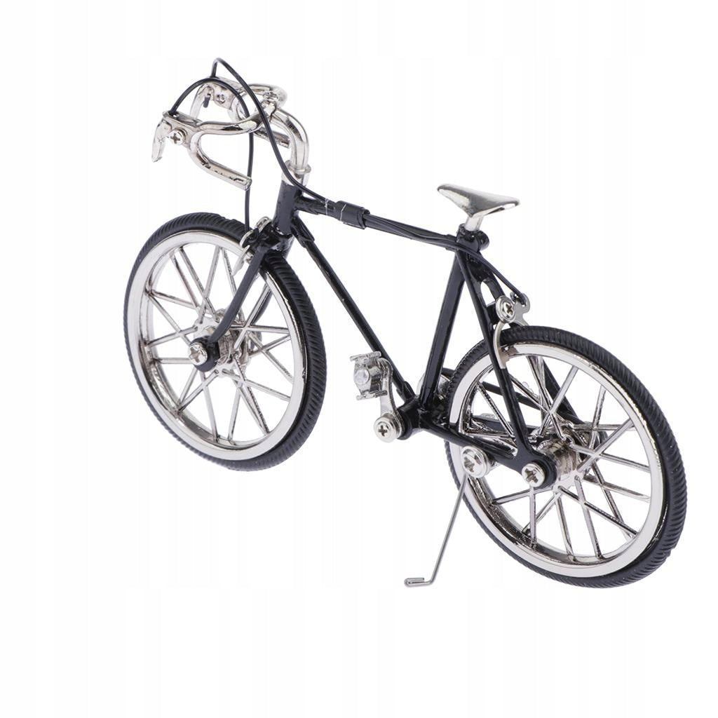 Creative Metal Fixed Gear Model Bicycle Figurine, Home Decor Black Brand no brand