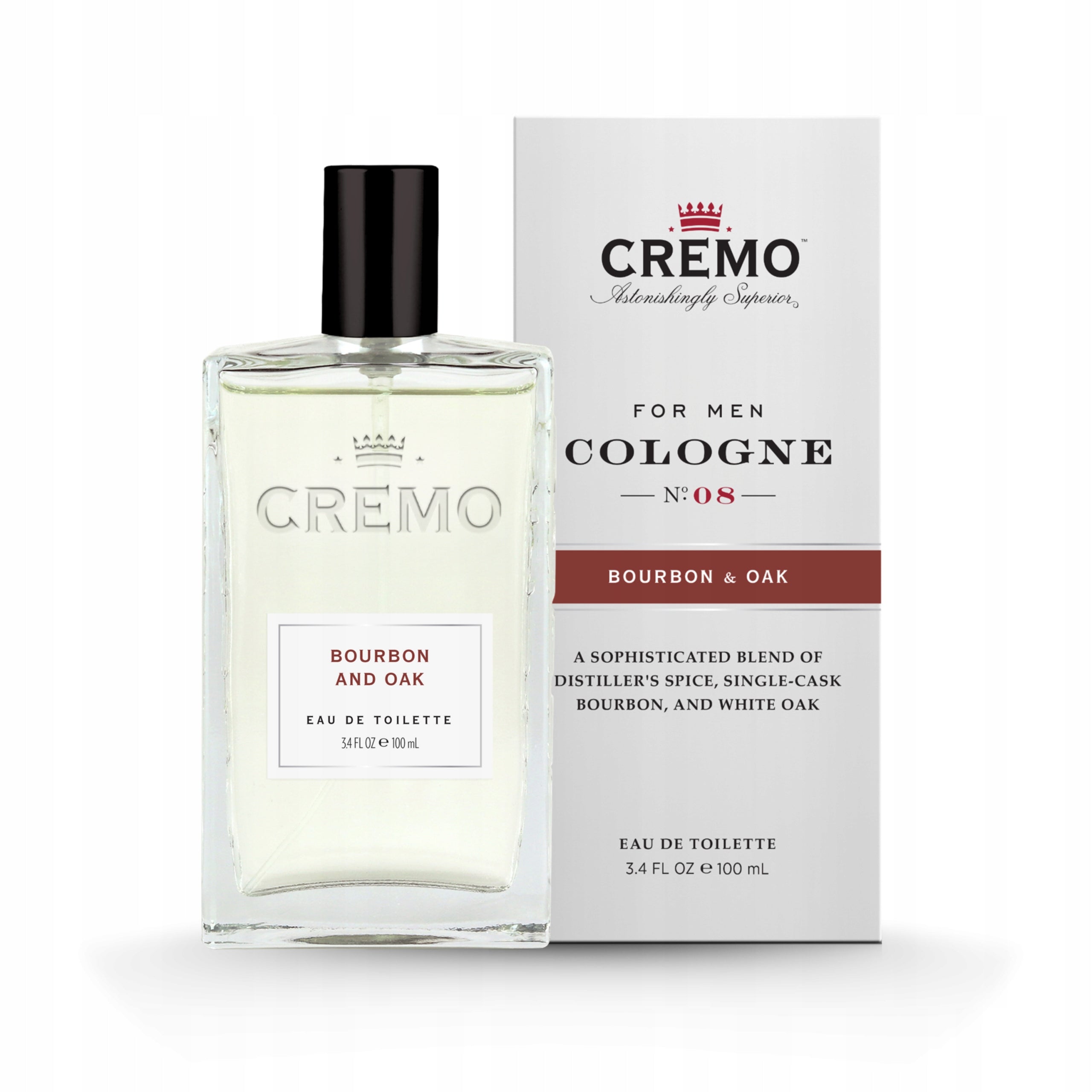 Cremo eau de toilette for men bourbon and oak 100 ml