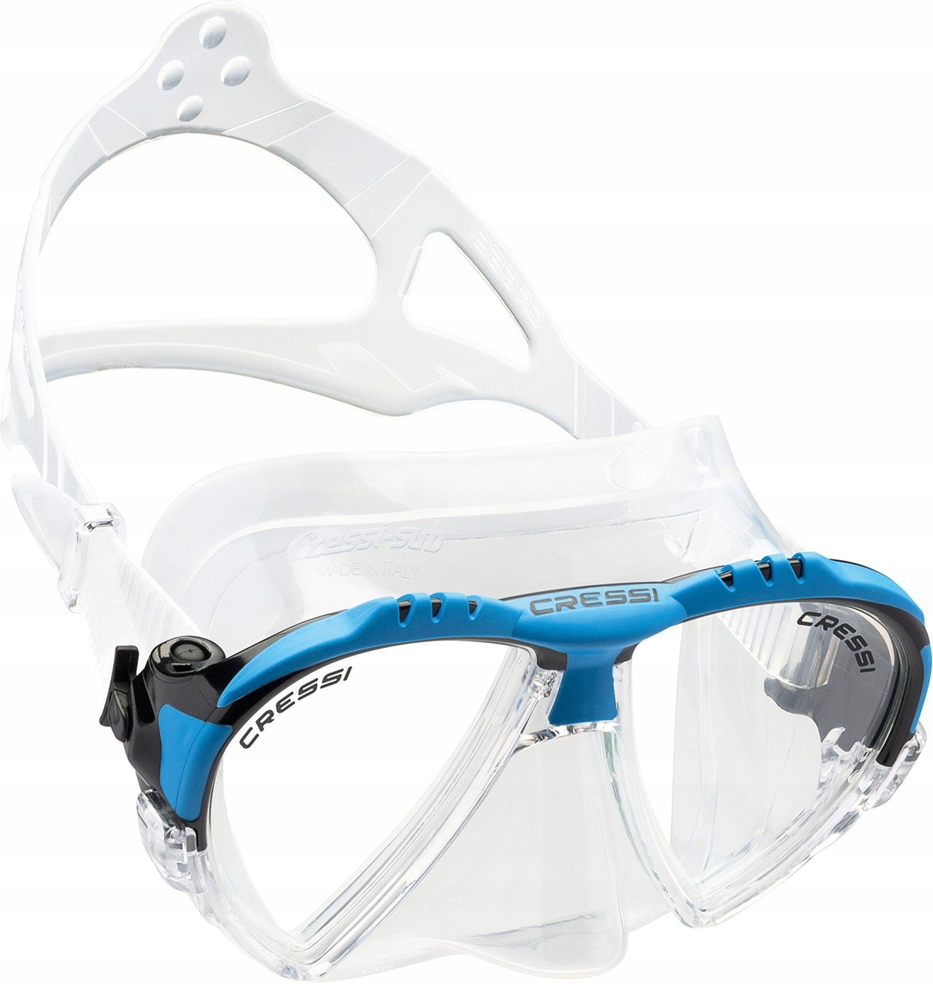 Cressi Matrix Mask DS301020 clear/blue silicone, doro 2