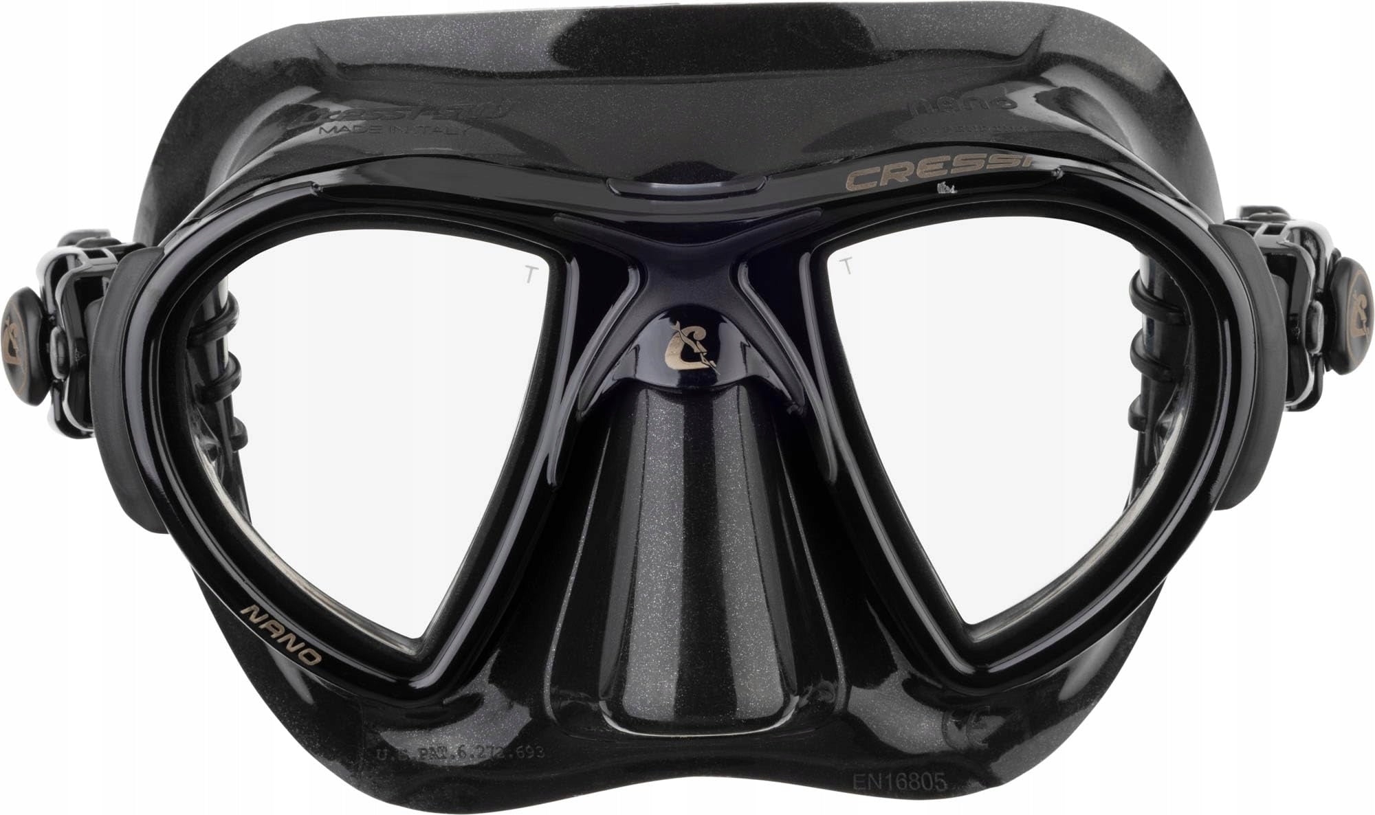 Cressi Unisex-Adult Nano Mask Diving Masks Color black