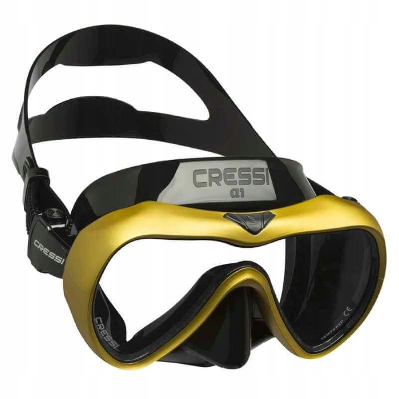 Cressi mask A1 - non-pairing Colour: black/yellow