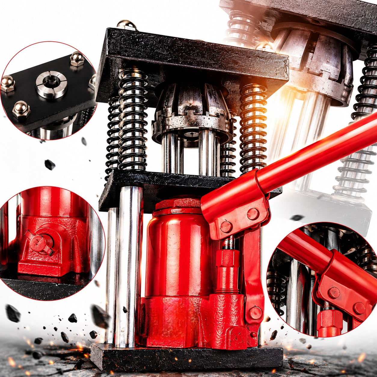 Crimping Machine Hydraulic Press 20 Ton FOR HOSES AND PIPES 10-20 mm Maximum lifting height 350 mm