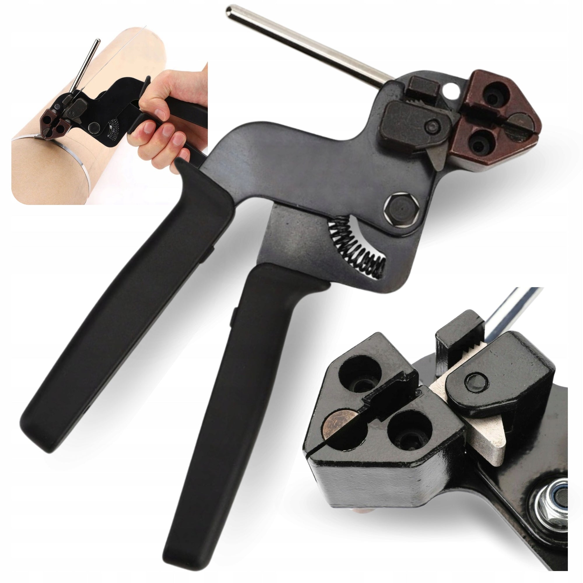Crimping Machine for Steel Bands Cutter 12MM Cable Cutting Crimping