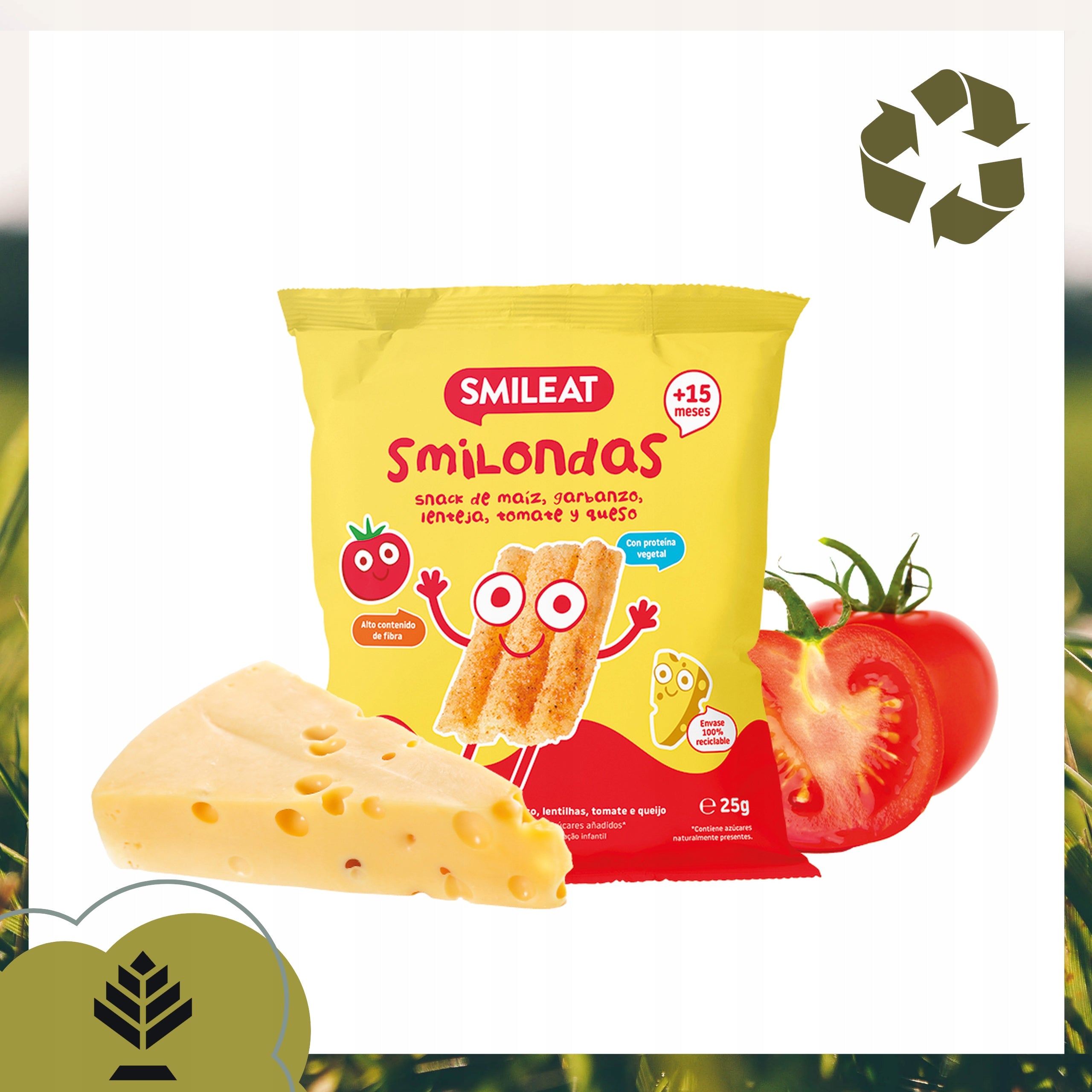 Crisps Smileat Smilondas Bio Tomato Cheese Baby Snack After 15M 25G EAN (GTIN) 8437017636878