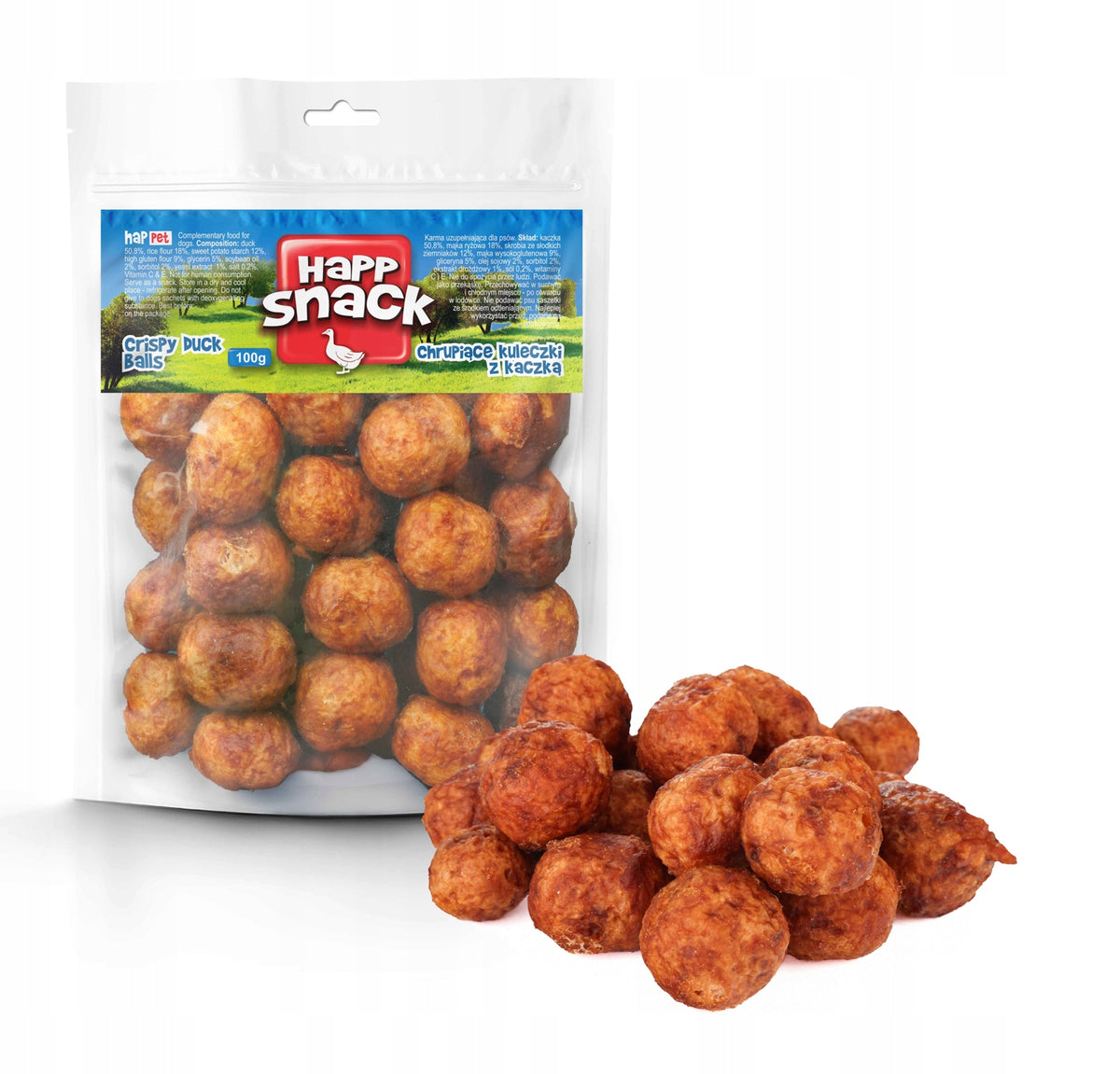 Crispy balls with duck 100g