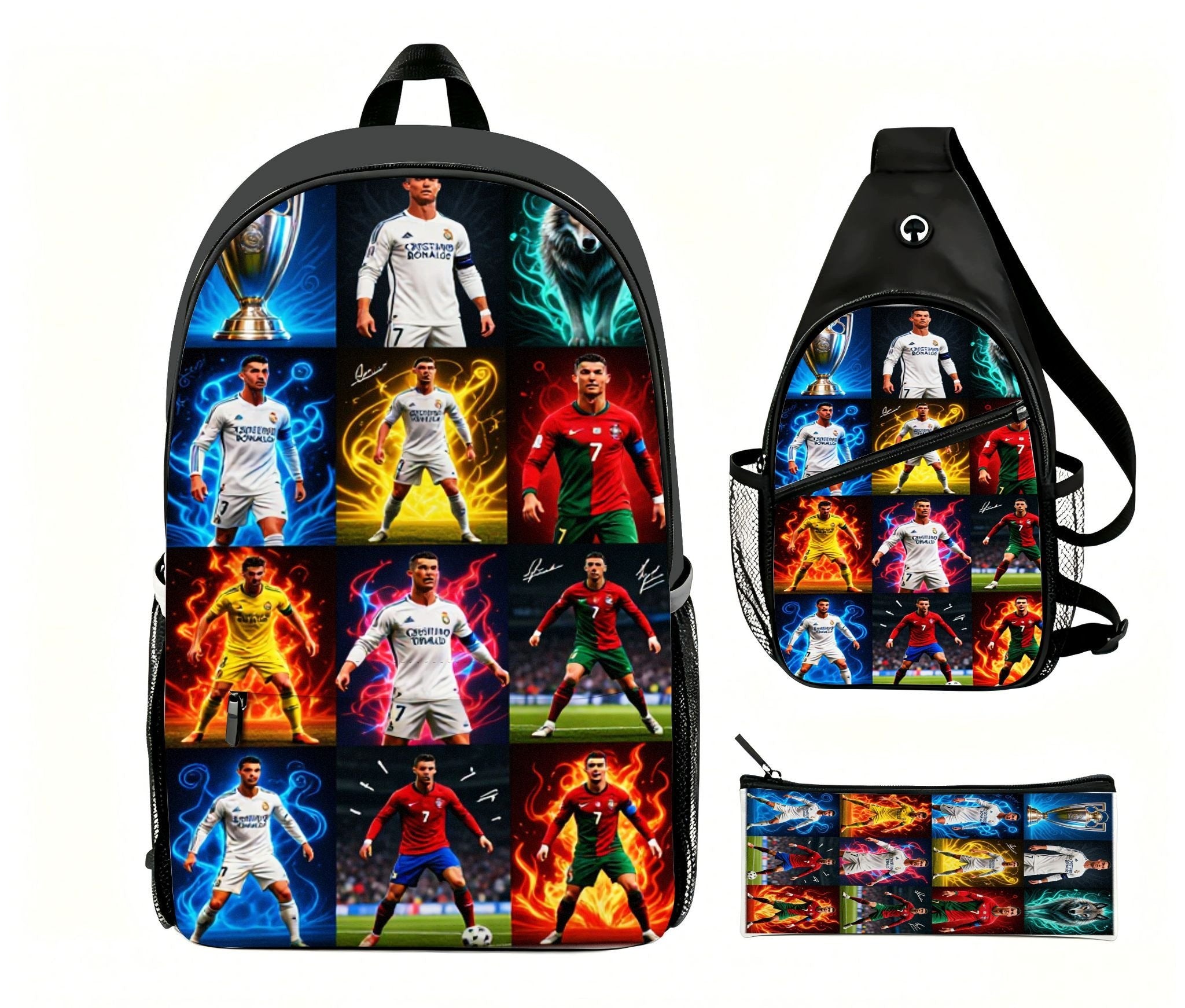 Cristiano Ronaldo 3-Piece School and Travel Accessory Set - cz Manufacturer code T097777888