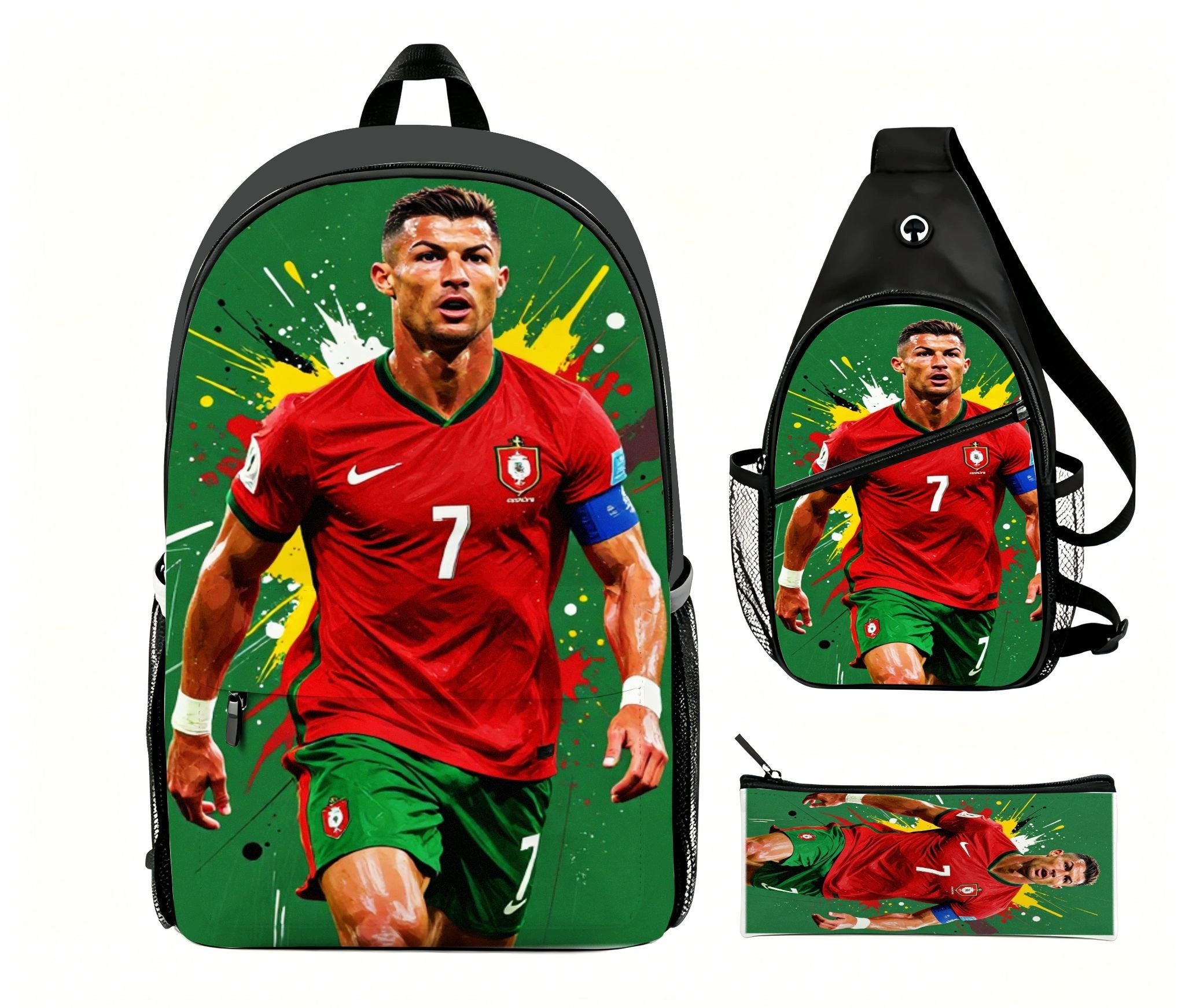 Cristiano Ronaldo Portugal 7 Backpack Set - 3-Piece Sports Track Manufacturer code T097777888