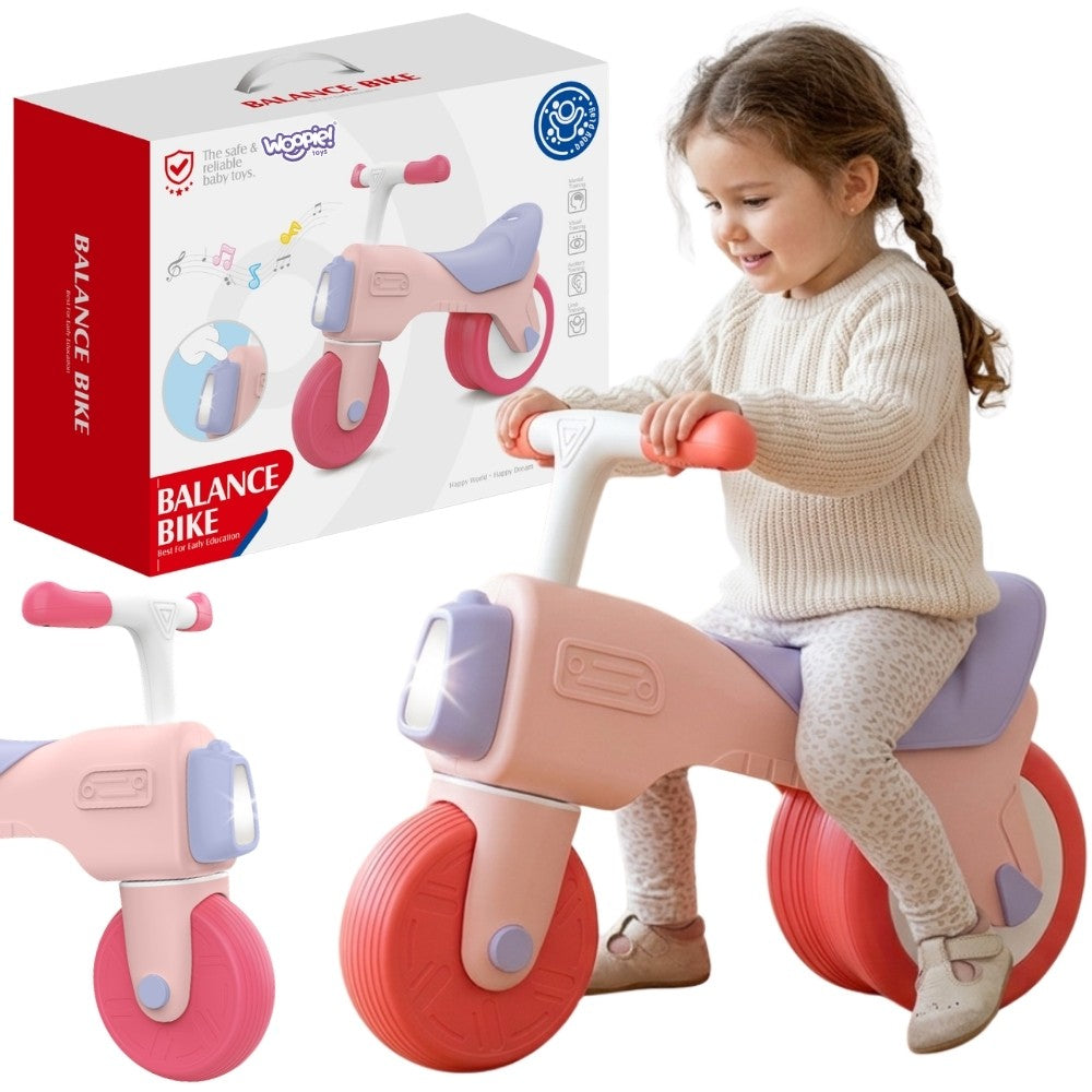 Cross Country Bike Ride-On Sound 18m+ Pink Sound Light WOOPIE BABY