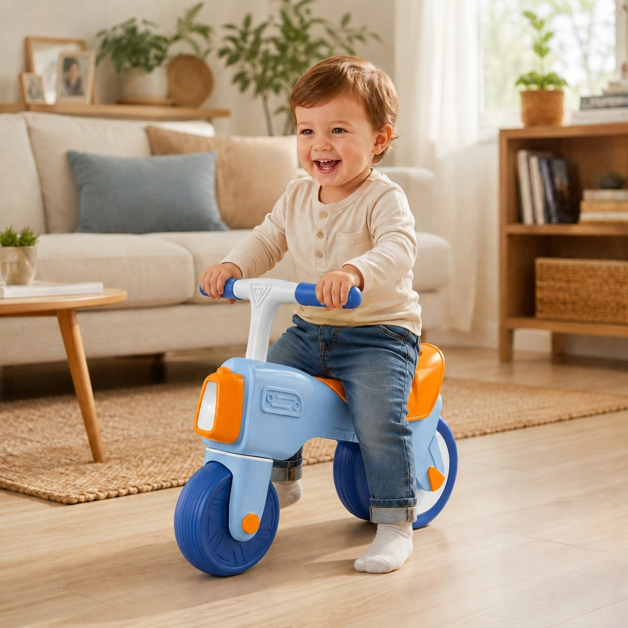 Cross Country Bike Ride-On Sound Light 18m+ Blue WOOPIE BABY Manufacturer code 59271