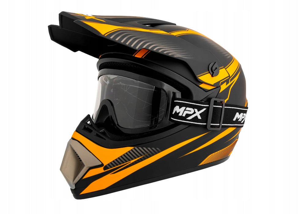 Cross Helmet Goggles Gloves Quad ATV Enduro Scooter BMX MTB S 55-56cm Manufacturer's catalog number MCGKZ60016