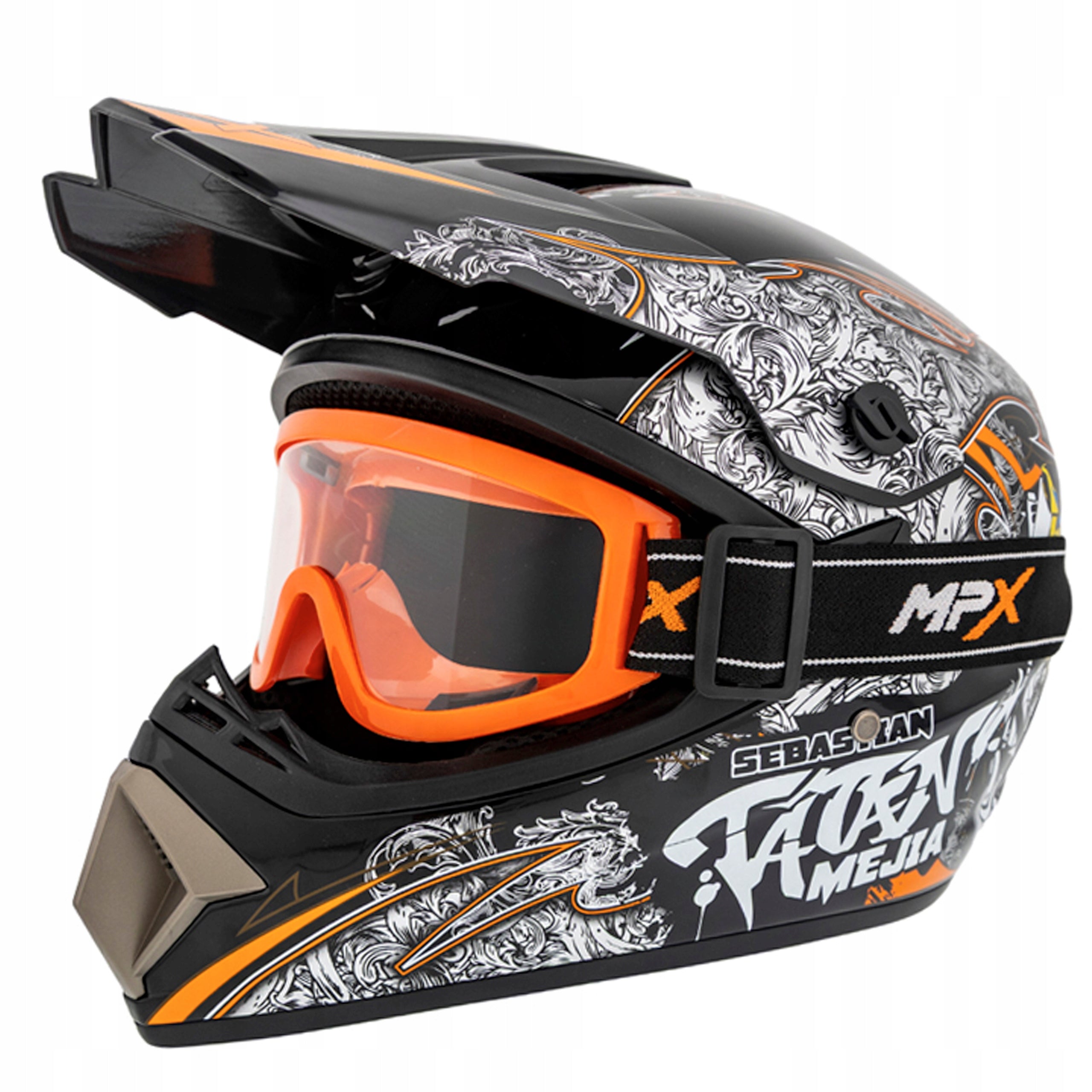 Cross Helmet Goggles Quad ATV Enduro Scooter Electric BMX S 55-56cm Manufacturer MPX