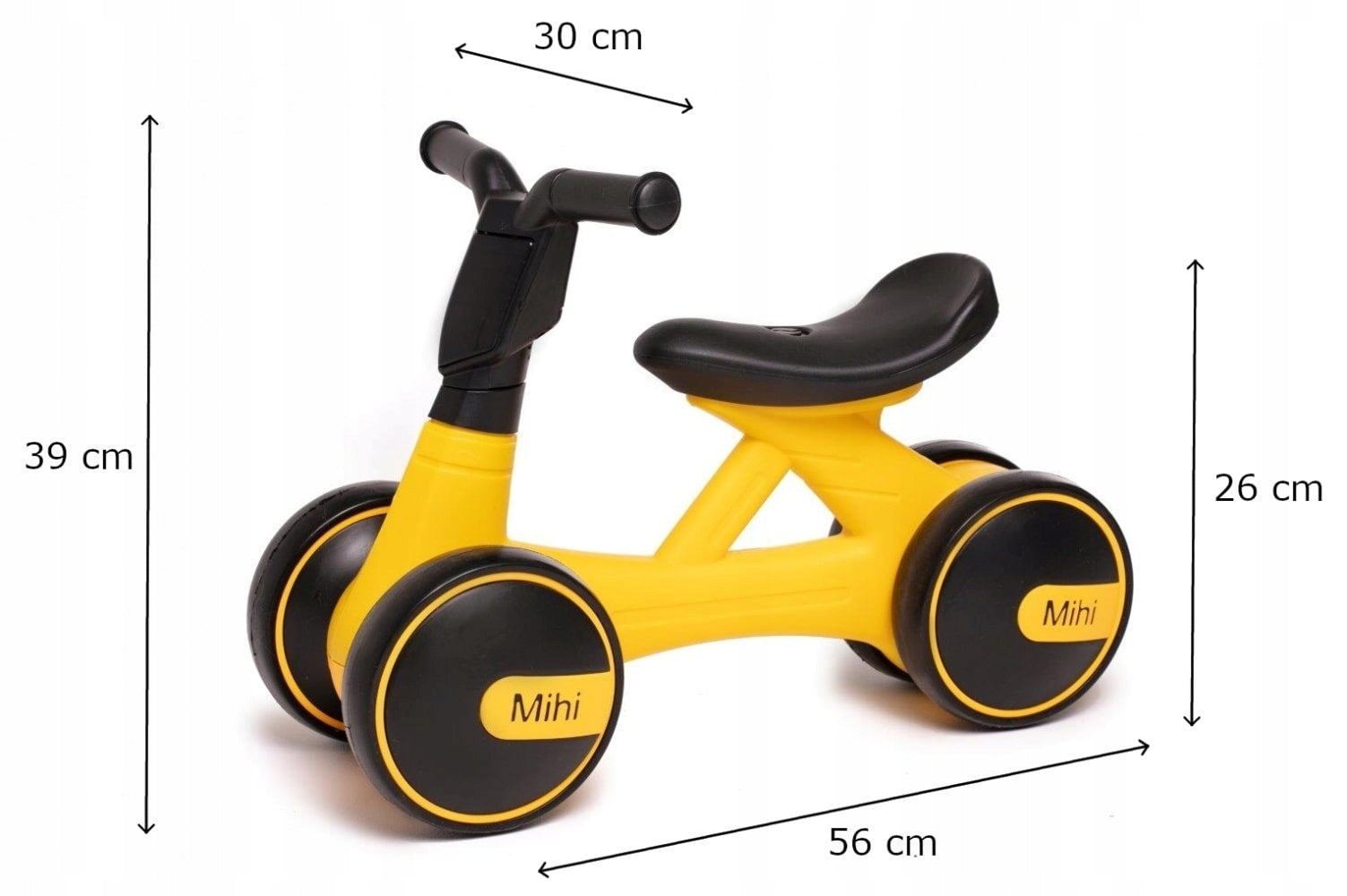 Cross-country bike ride-on melody lights Rocky yellow Color yellow