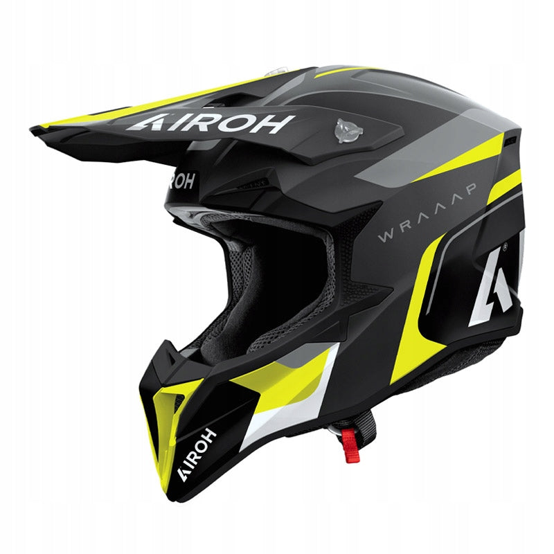 Cross helmet AIROH WRAAAP CONQUER yellow/matte ros. L