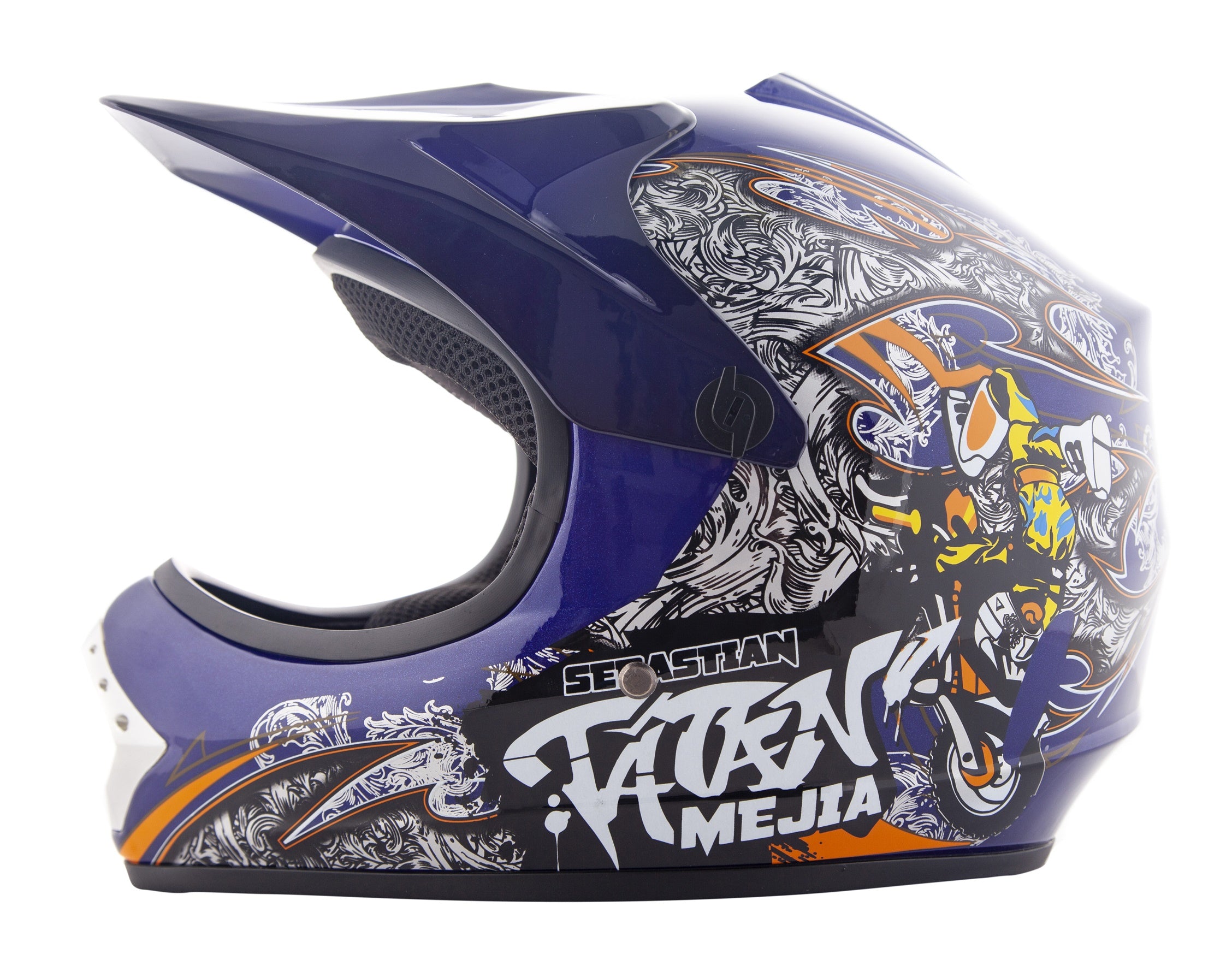 Cross helmet City-Bike blue S with gloves and goggles Manufacturer's catalog number MCGKZ00055