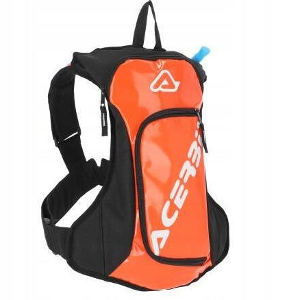 Crossa quad backpack ACQUA camelbag orange bottle Acerbis