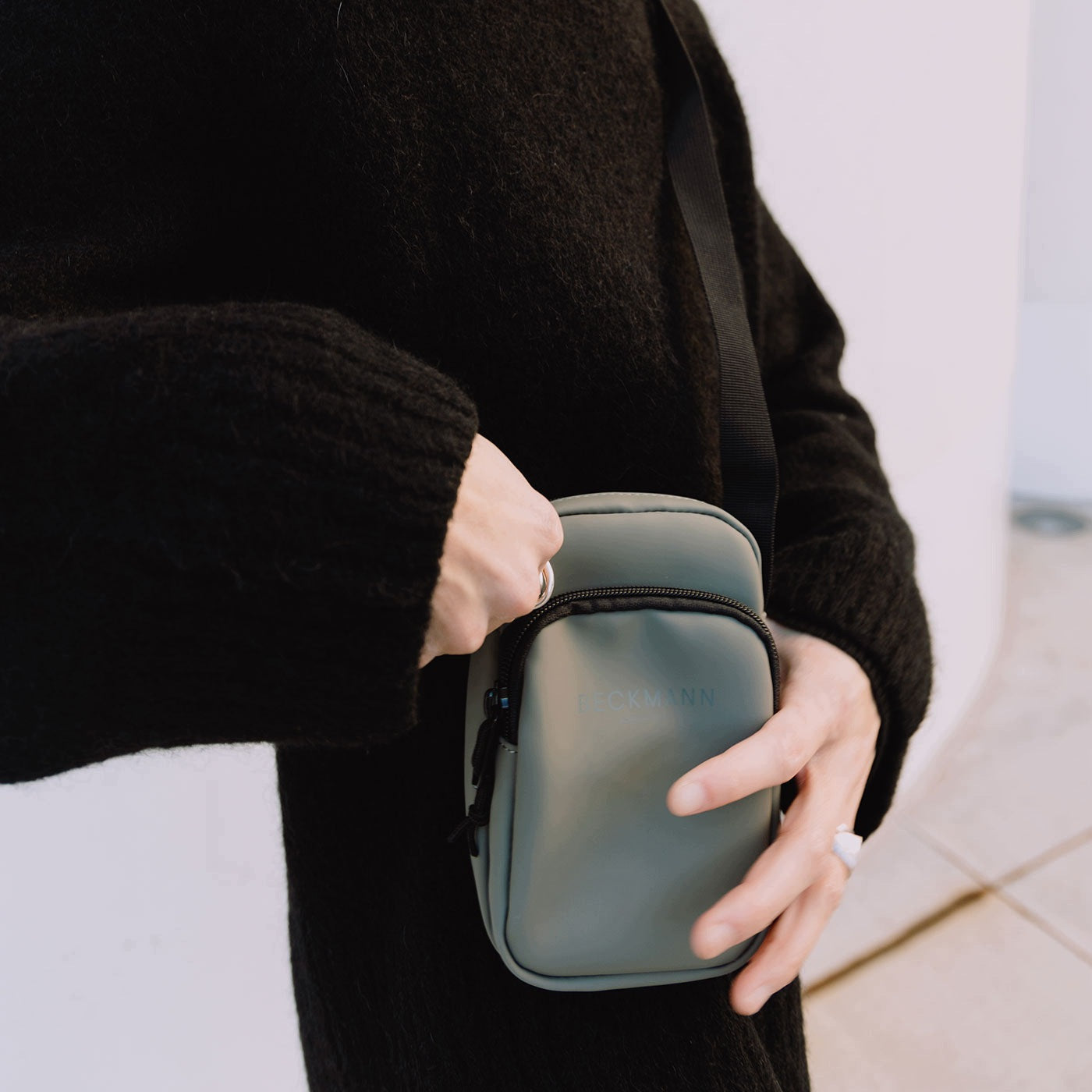 Crossbody Street Bag, Green Brand BECKMANN