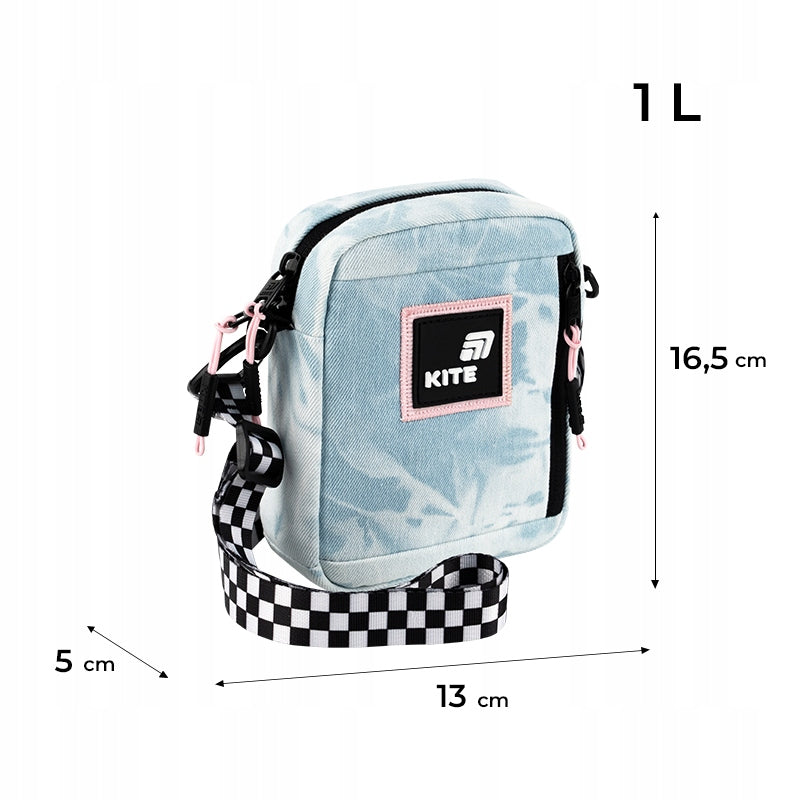 Crossbody bag shoulder bag for girls blue jeans Kite Manufacturer code K26-2520-1