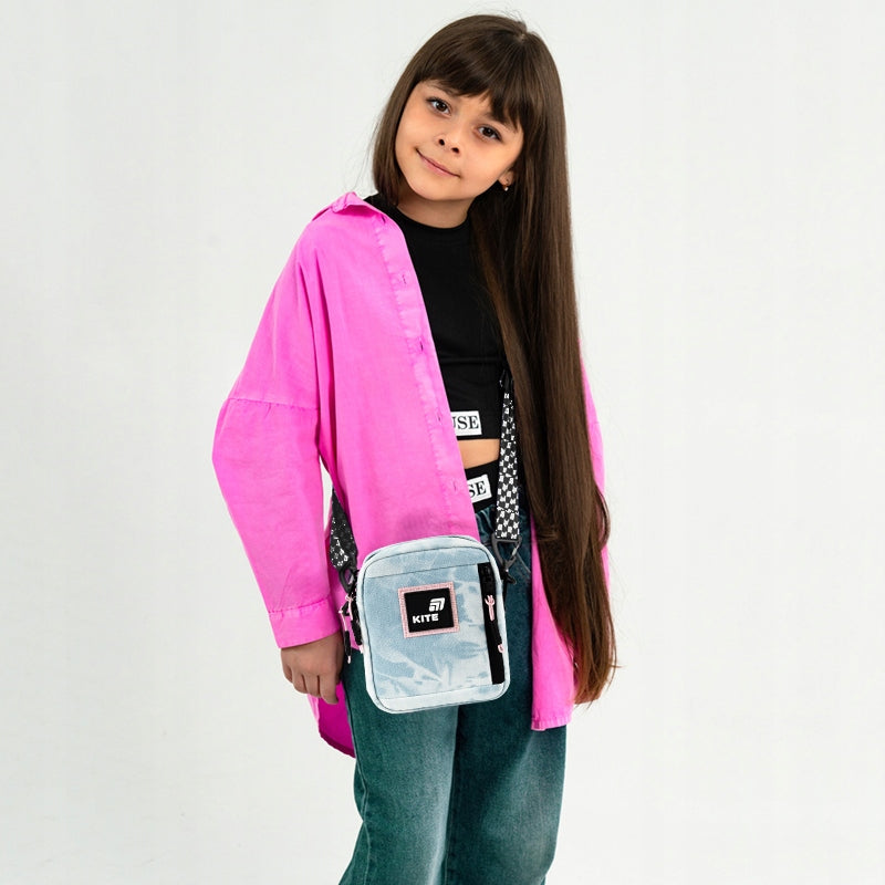 Crossbody bag shoulder bag for girls blue jeans Kite Packaging status original