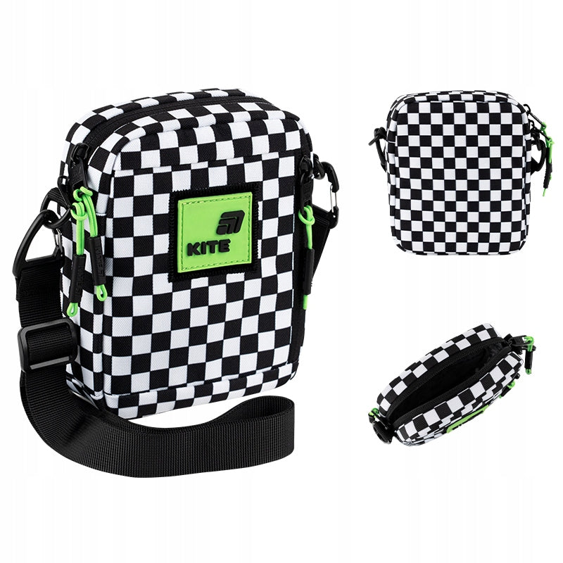 Crossbody checkered shoulder bag for children Kite