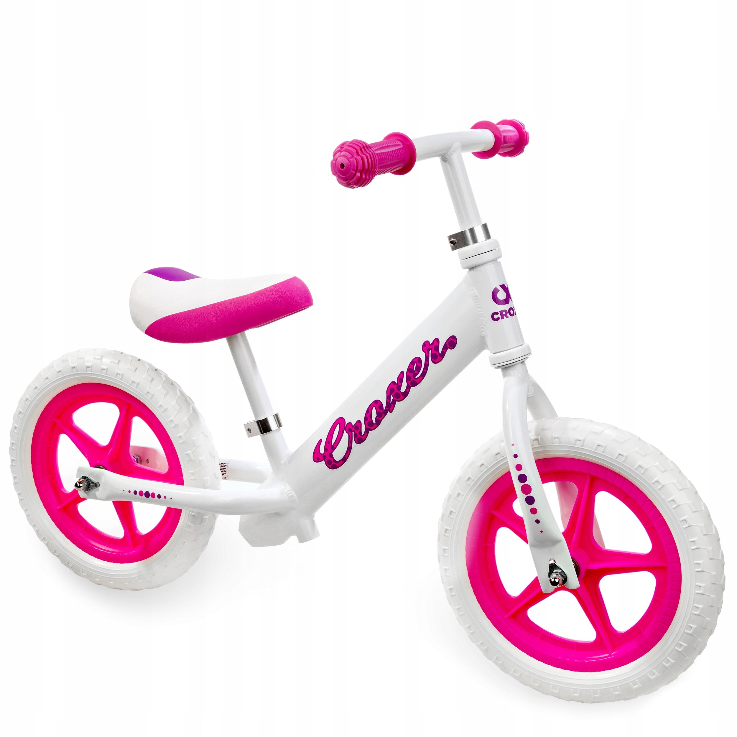 Croxer Cadea White/Pink Balance Bike