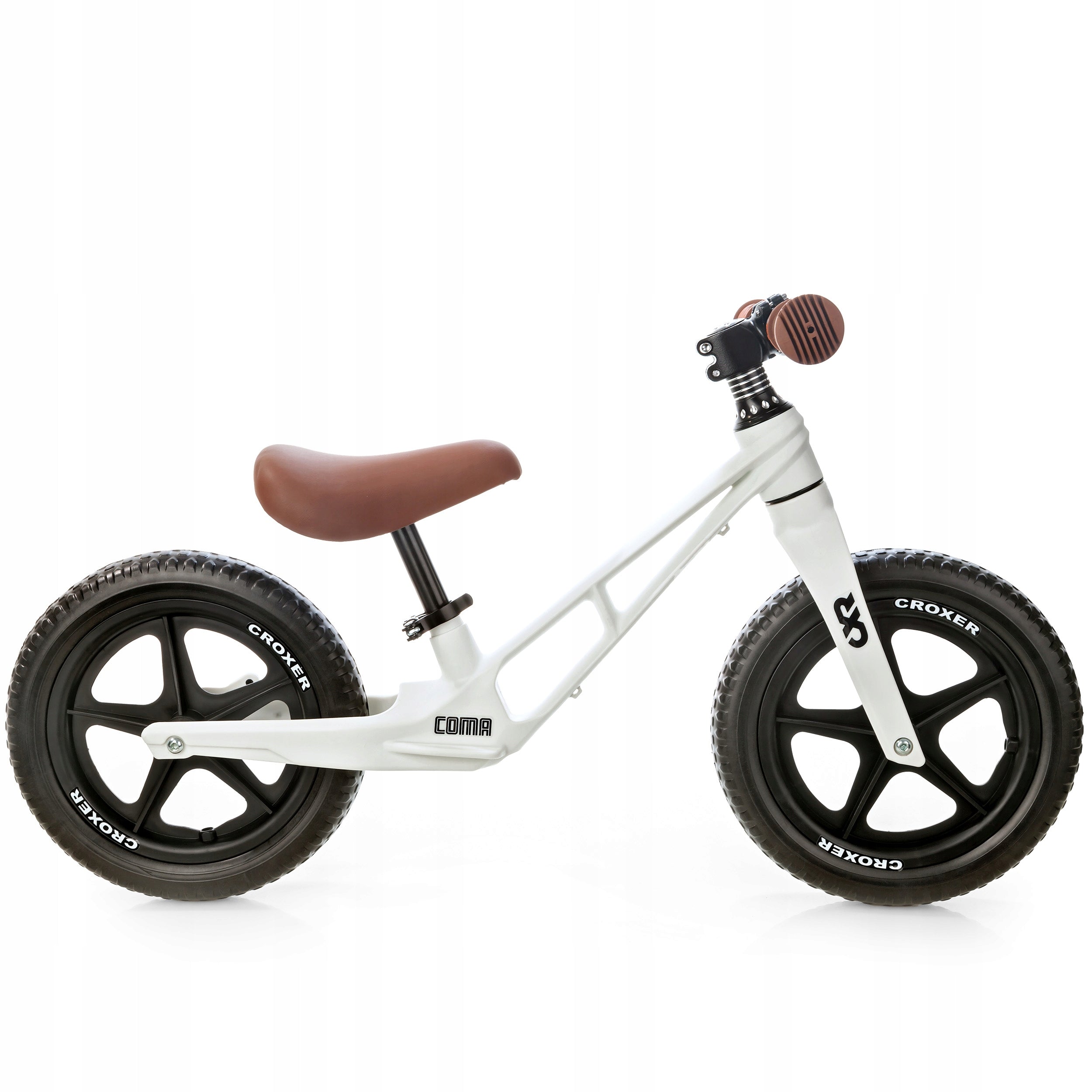 Croxer Coma White/Brown Balance Bike Model Coma