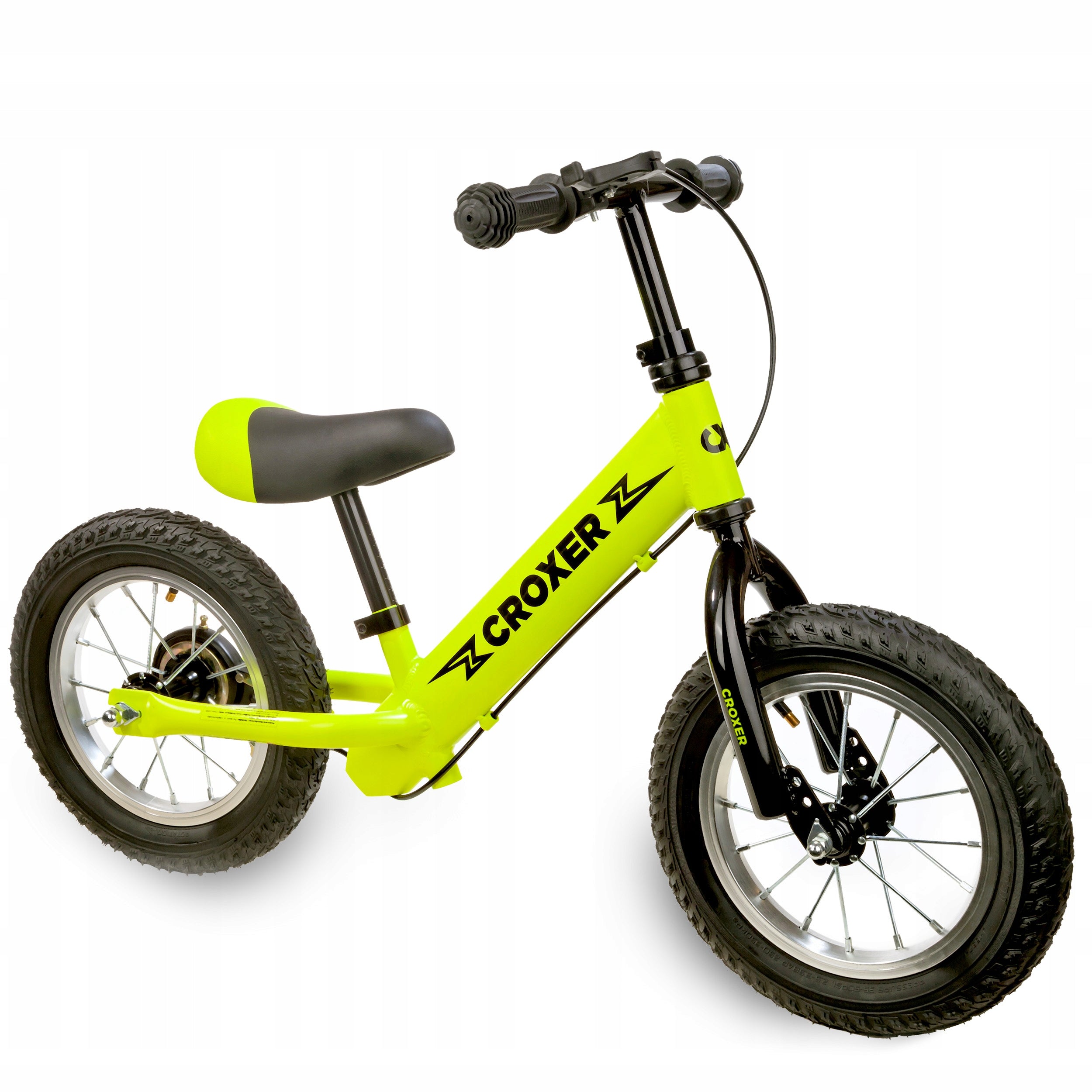 Croxer Leox Lime balance bike with brake