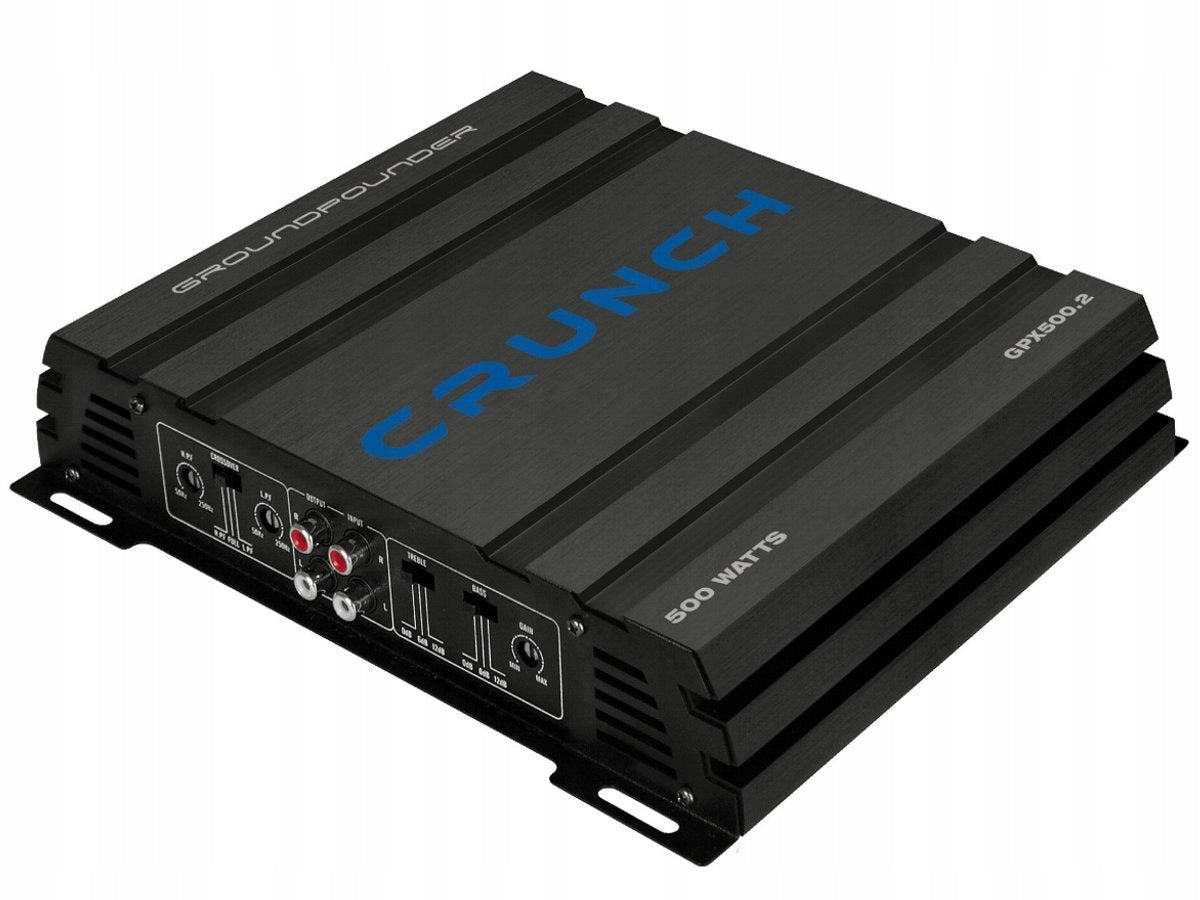 Crunch 500.2 amplifier + Hollywood CCA-28 cables + XTREME stickers EAN (GTIN) 5903878259035