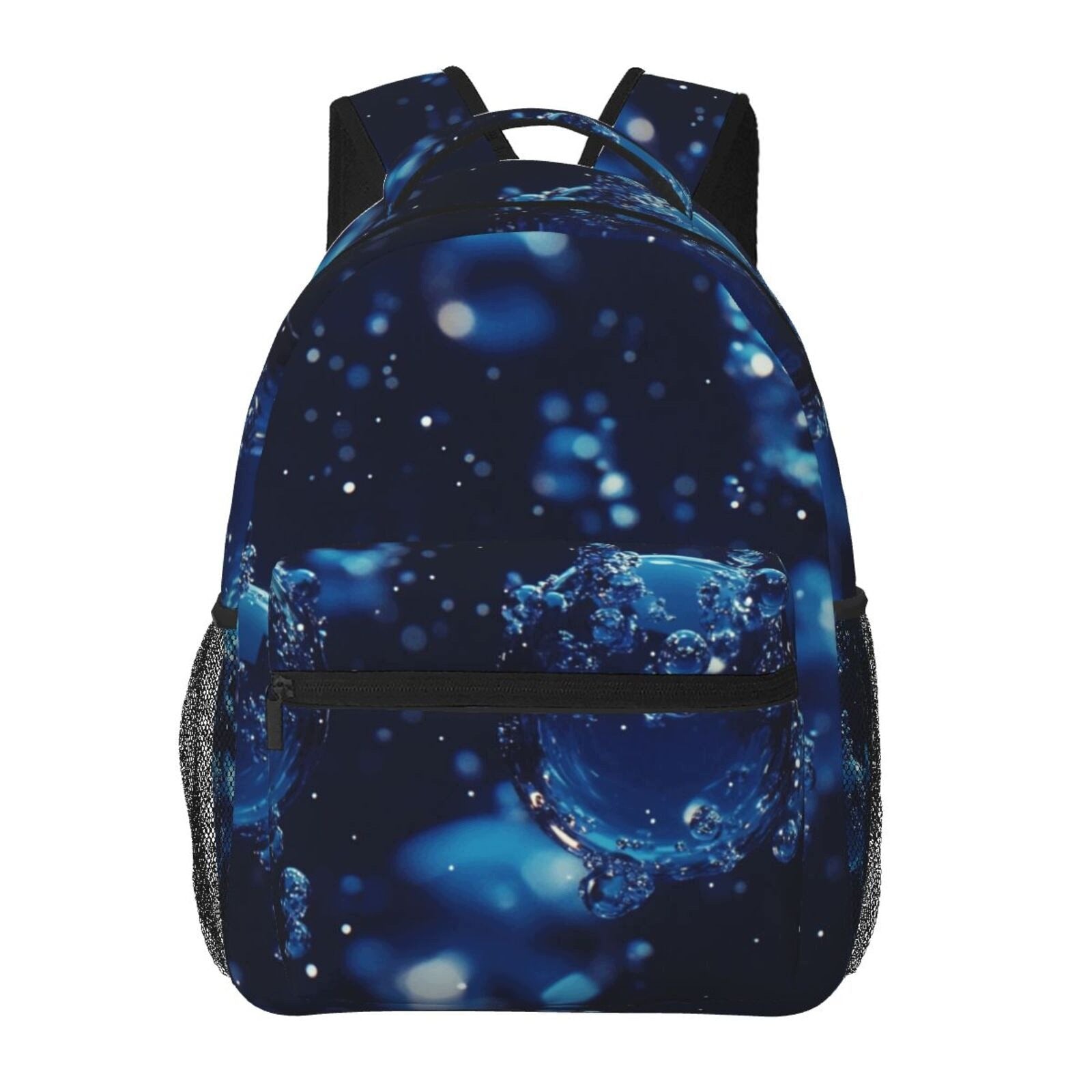 Crystal Water Ball Print Backpack with Waist Protection