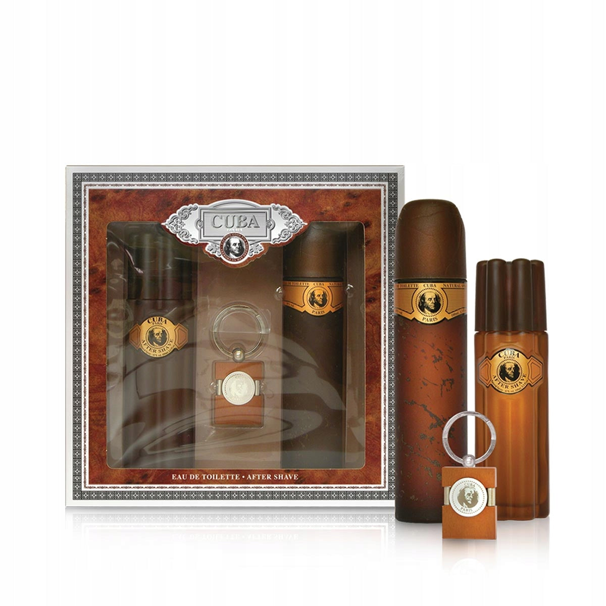 Cuba Gold 2pcs (EDT 100ml + AS 200ml. + Keychain). Men set